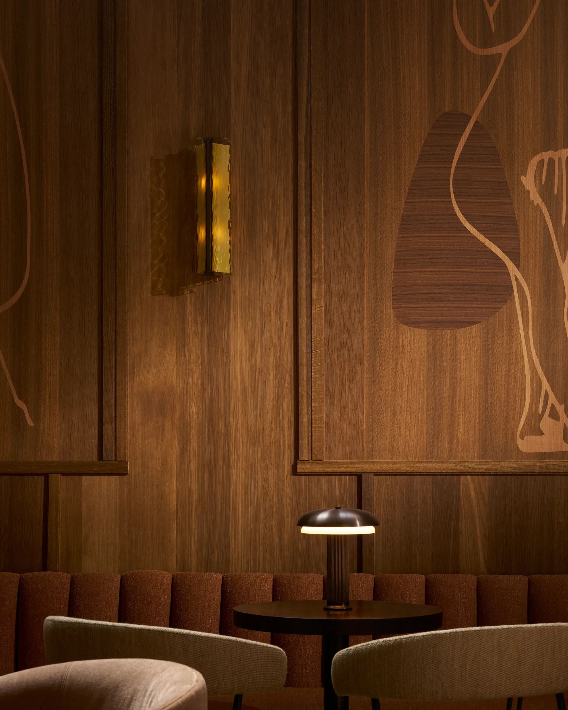 Noote candeeiro de mesa portátil, Bronze LYFA