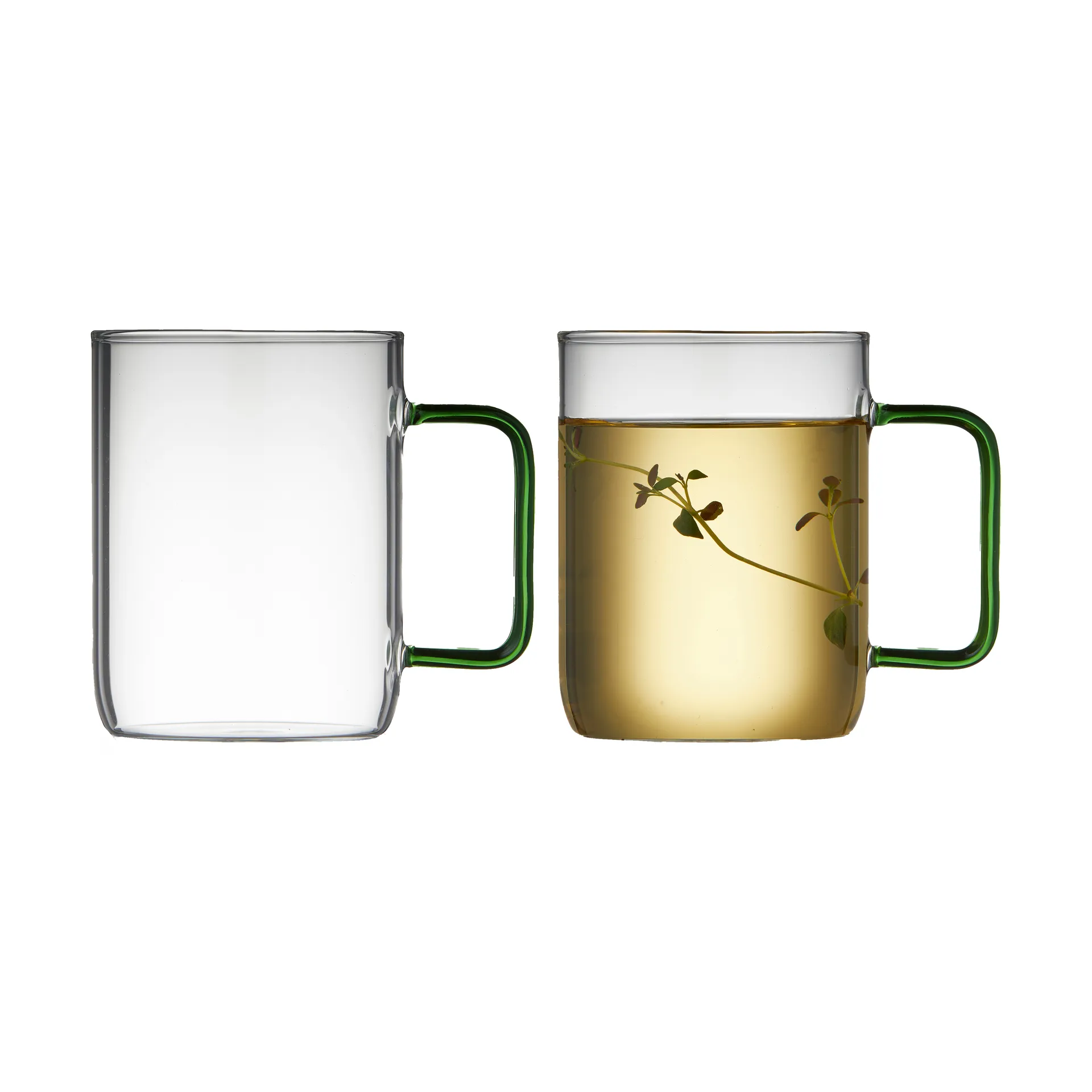 Caneca de vidro Torino 40 cl, Verde Lyngby Glas