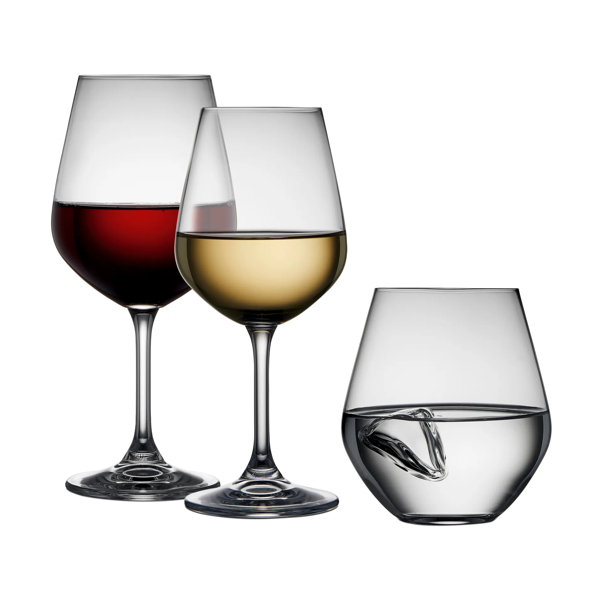Conjunto de copos Lyngby Glas 18 peças, Cristal Lyngby Glas