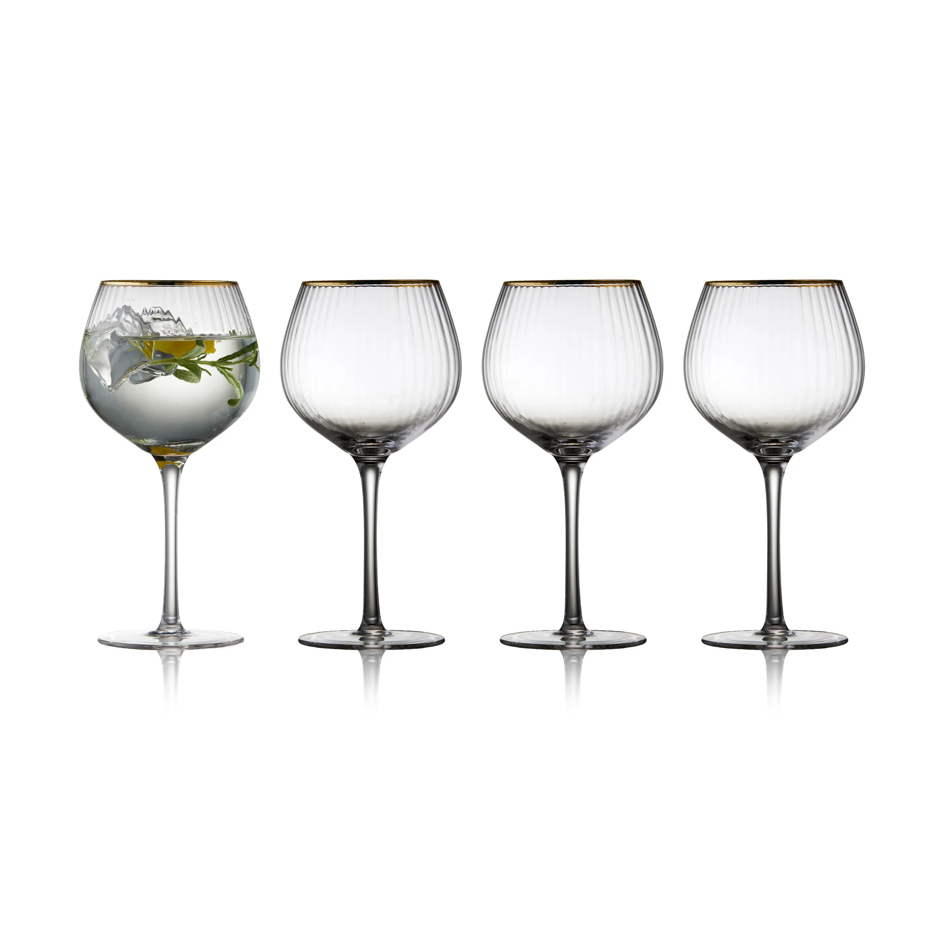 Copo Gin&Tonic Palermo Gold 65cl 4 unid., Transparente-dourado Lyngby Glas
