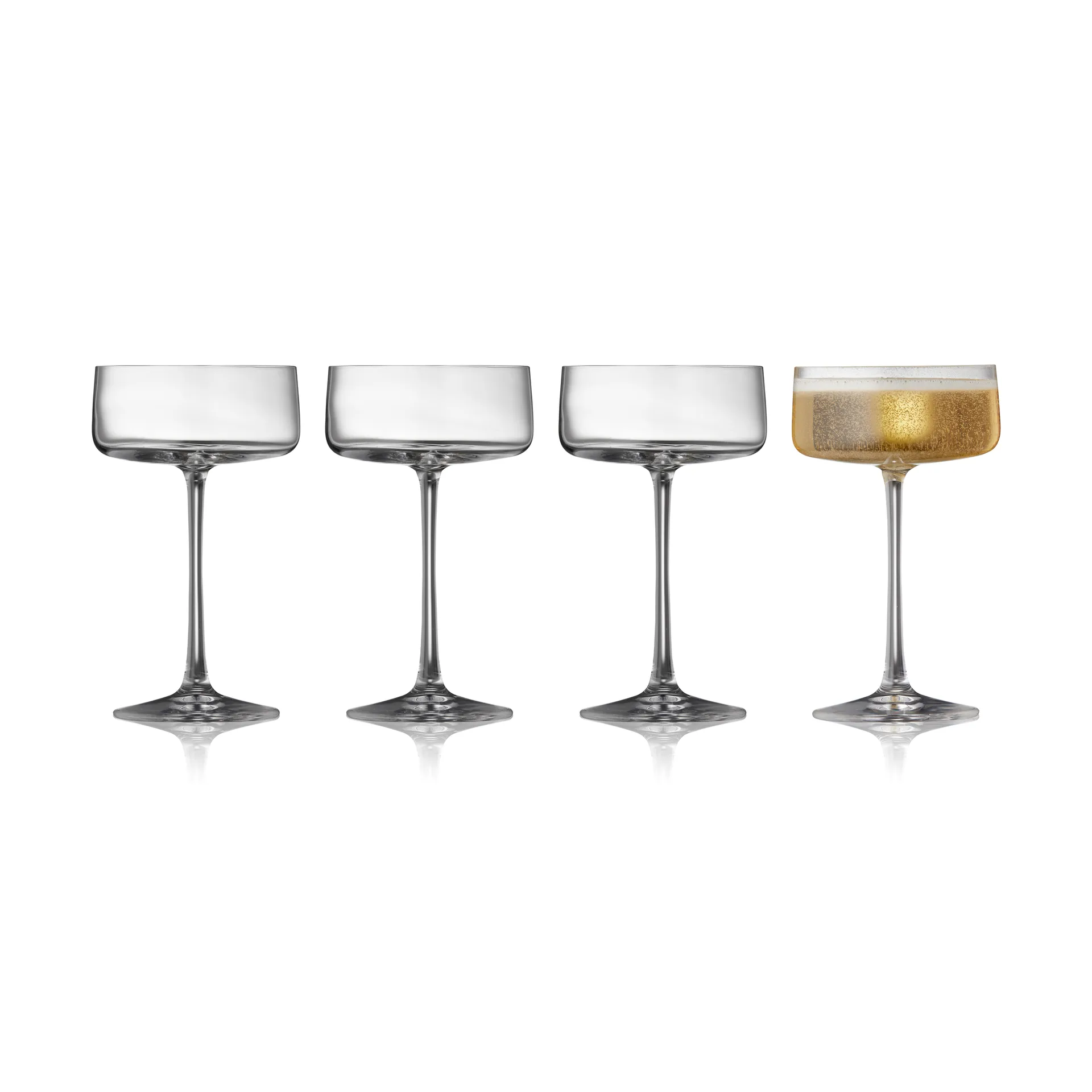 Coupe de champanhe Zero 26cl 4 unid., Cristal Lyngby Glas