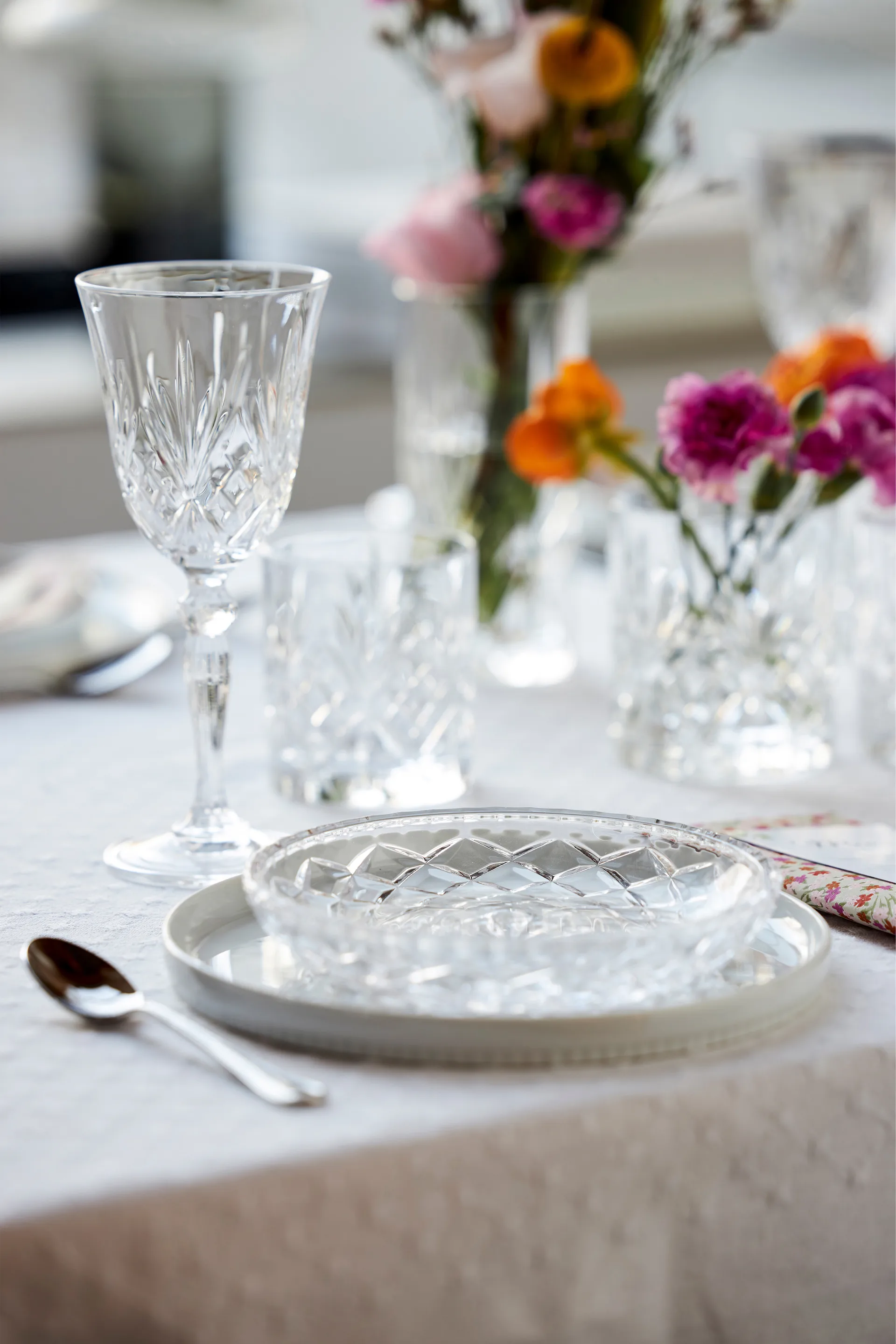 Prato Sorrento Ø16 cm 6 unid., Transparente Lyngby Glas