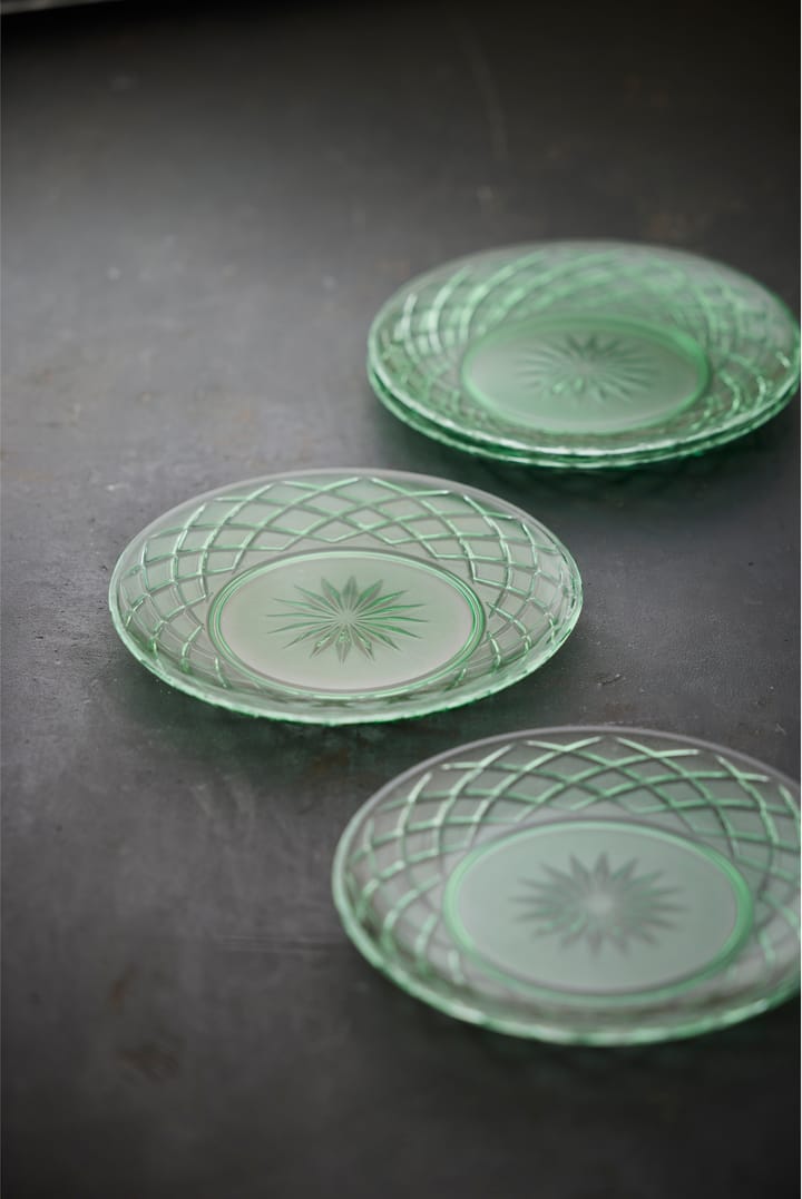 Prato Sorrento Ø21 cm, 4 unid., Verde Lyngby Glas