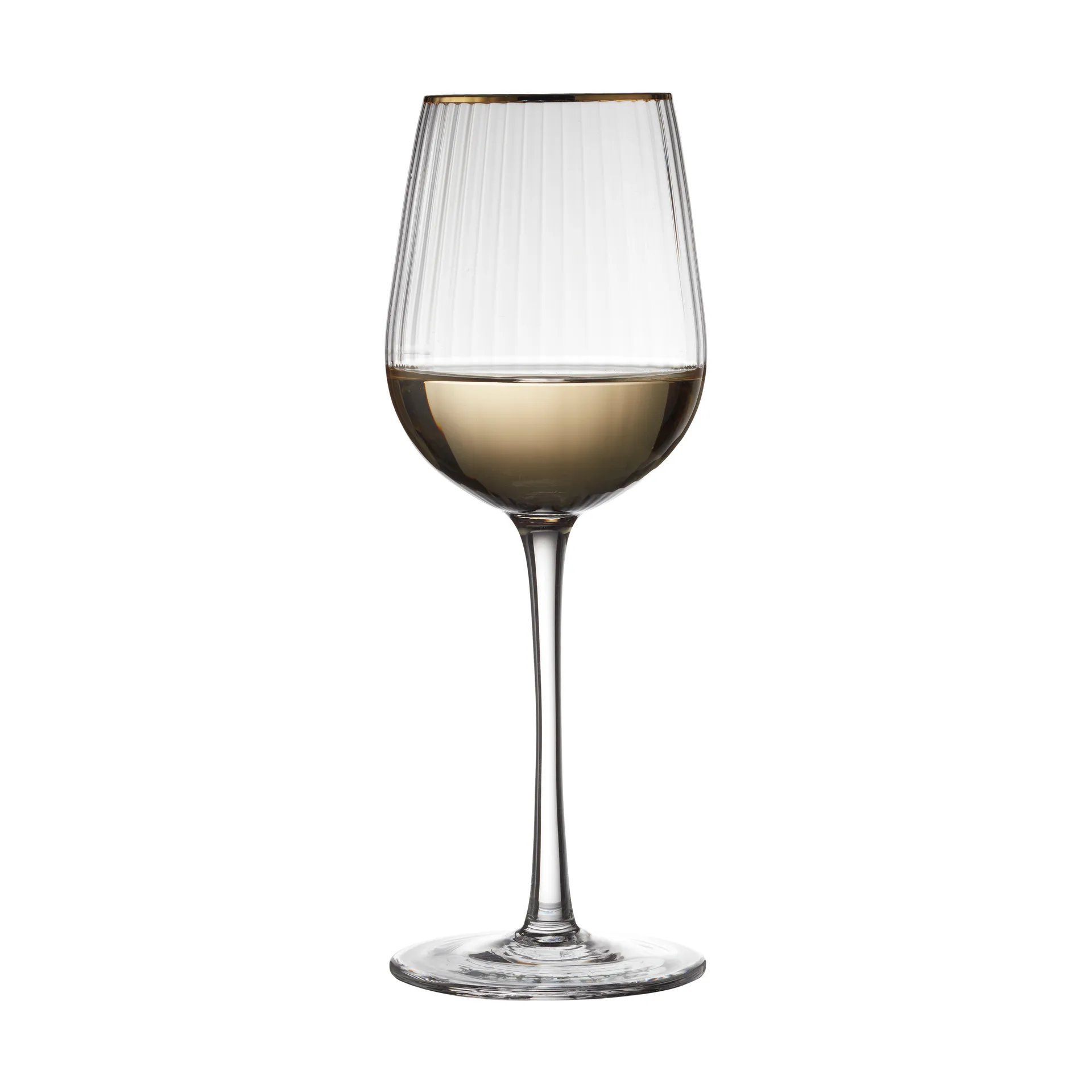 Taça de vinho branco Palermo Gold 30 cl 4 unid., Transparente-dourado Lyngby Glas
