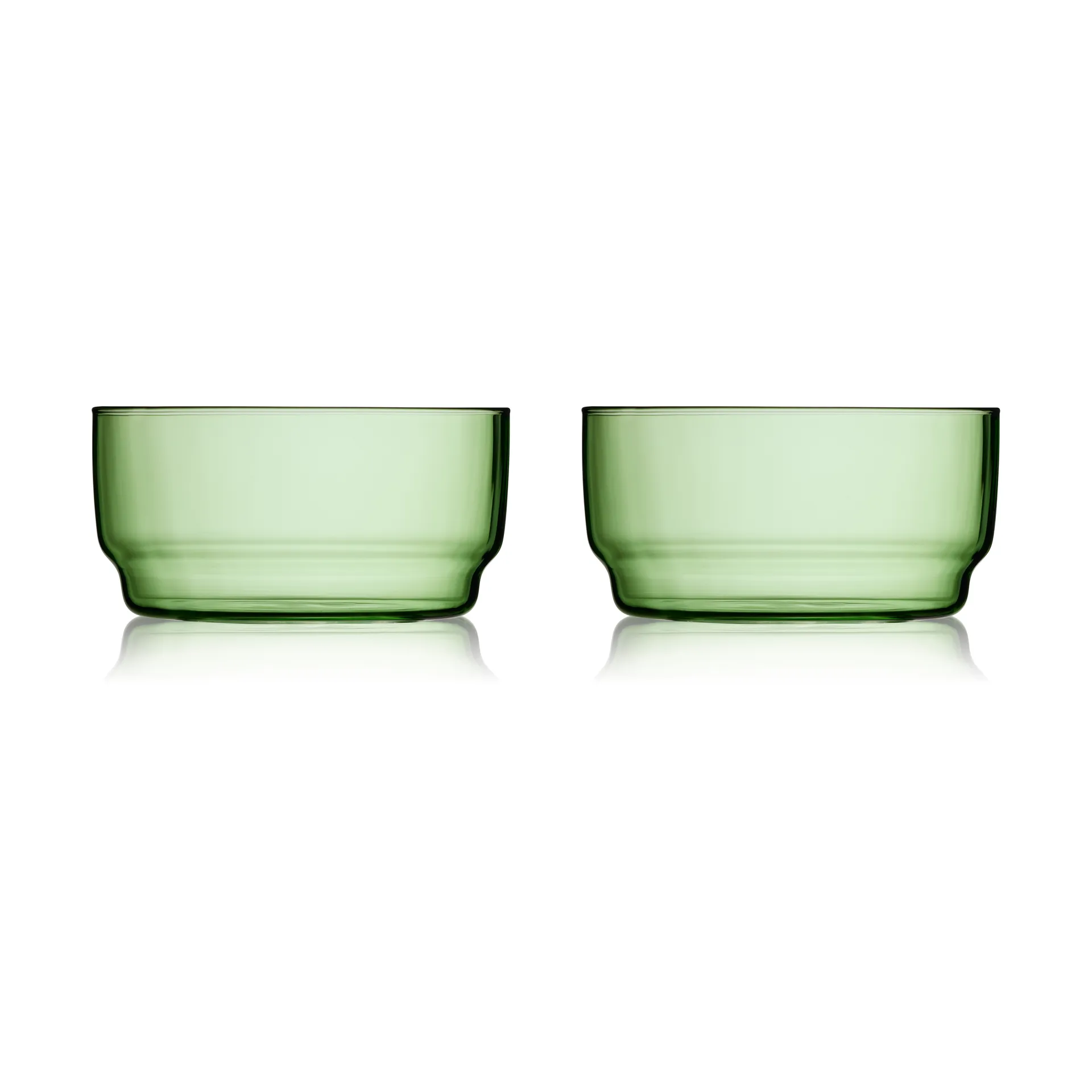 Tigela Torino 50 cl, 2 unid., Verde Lyngby Glas