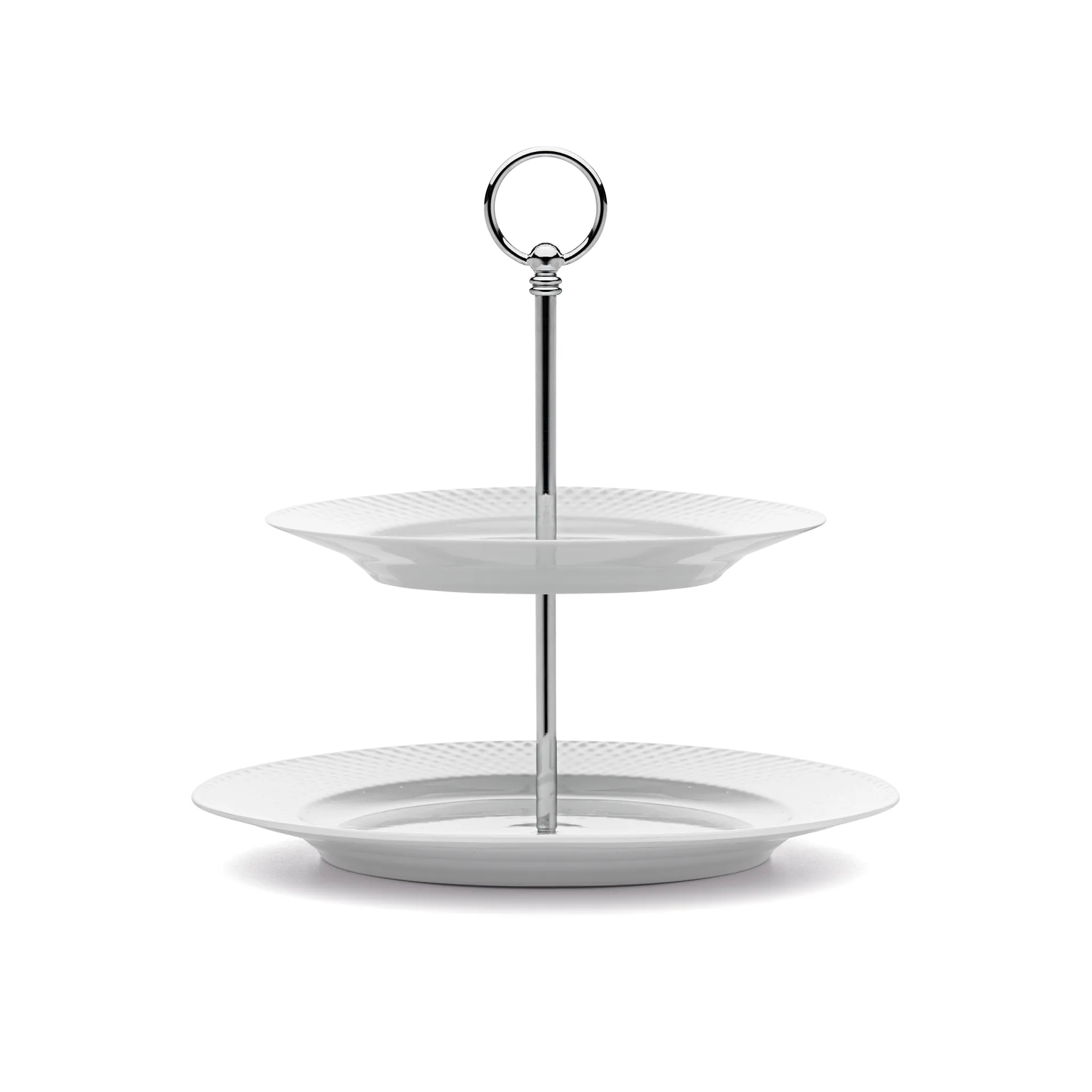 Base para bolo Rhombe Ø 27 cm, branco Lyngby Porcelæn
