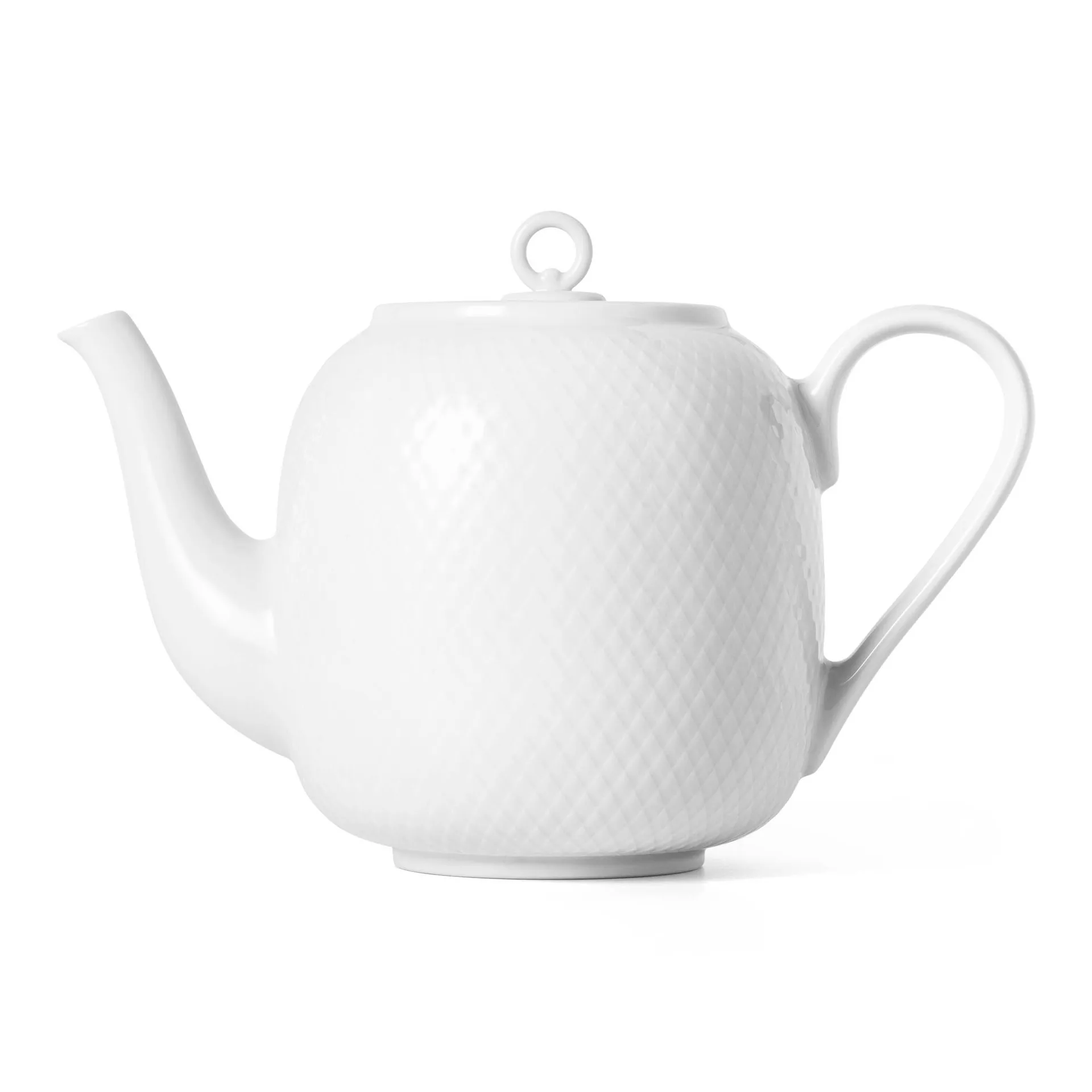 Bule de chá Rhombe 1,9 L, branco Lyngby Porcelæn