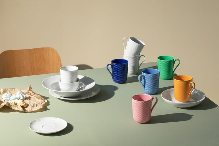 Caneca com asa Rhombe 33 cl, Verde Lyngby Porcelæn