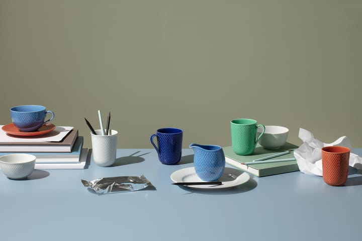 Caneca com asa Rhombe 33 cl, Verde Lyngby Porcelæn