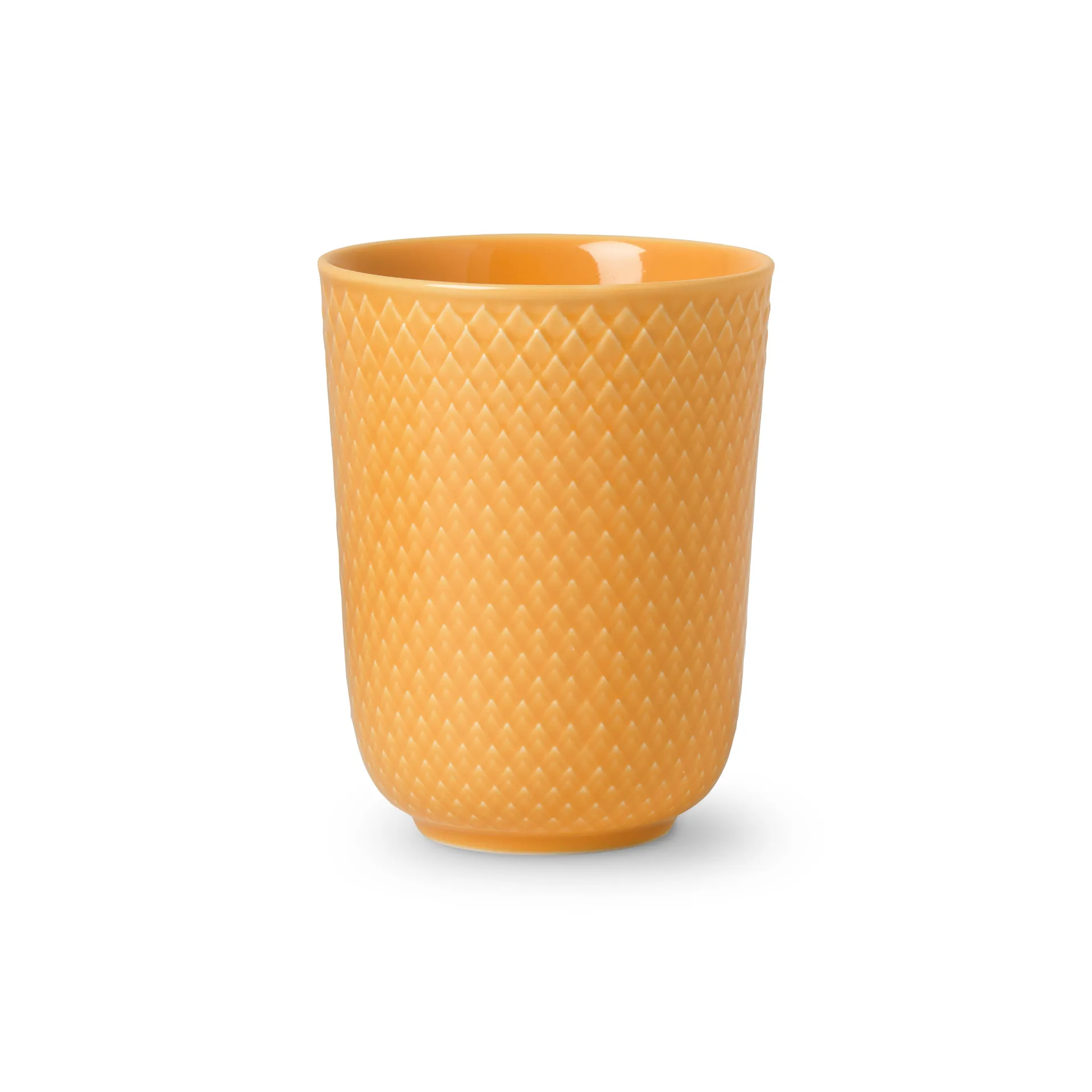 Caneca sem pega Rhombe 33 cl, amarelo Lyngby Porcelæn