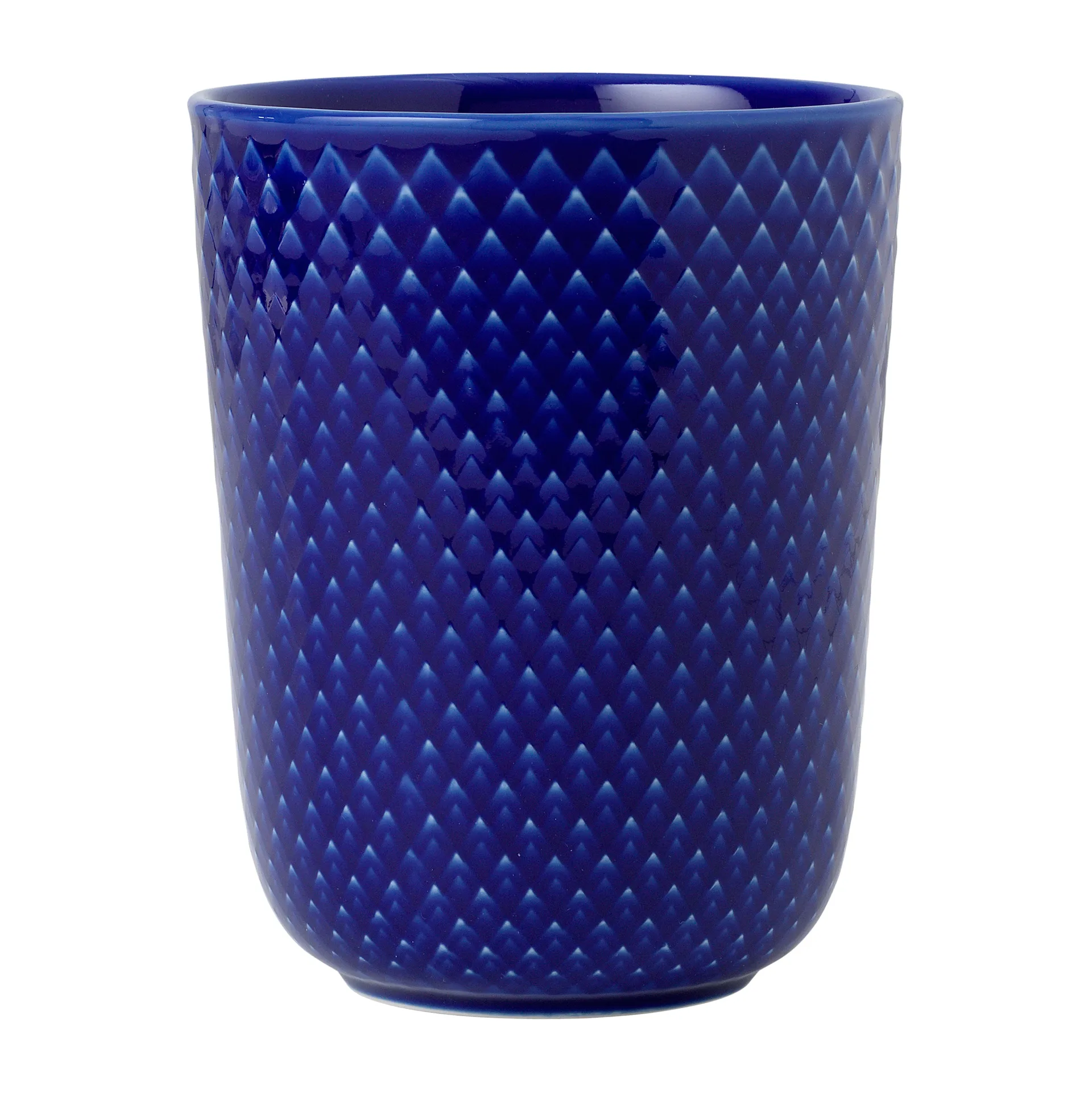 Caneca sem pega Rhombe 33 cl, Azul escuro Lyngby Porcelæn