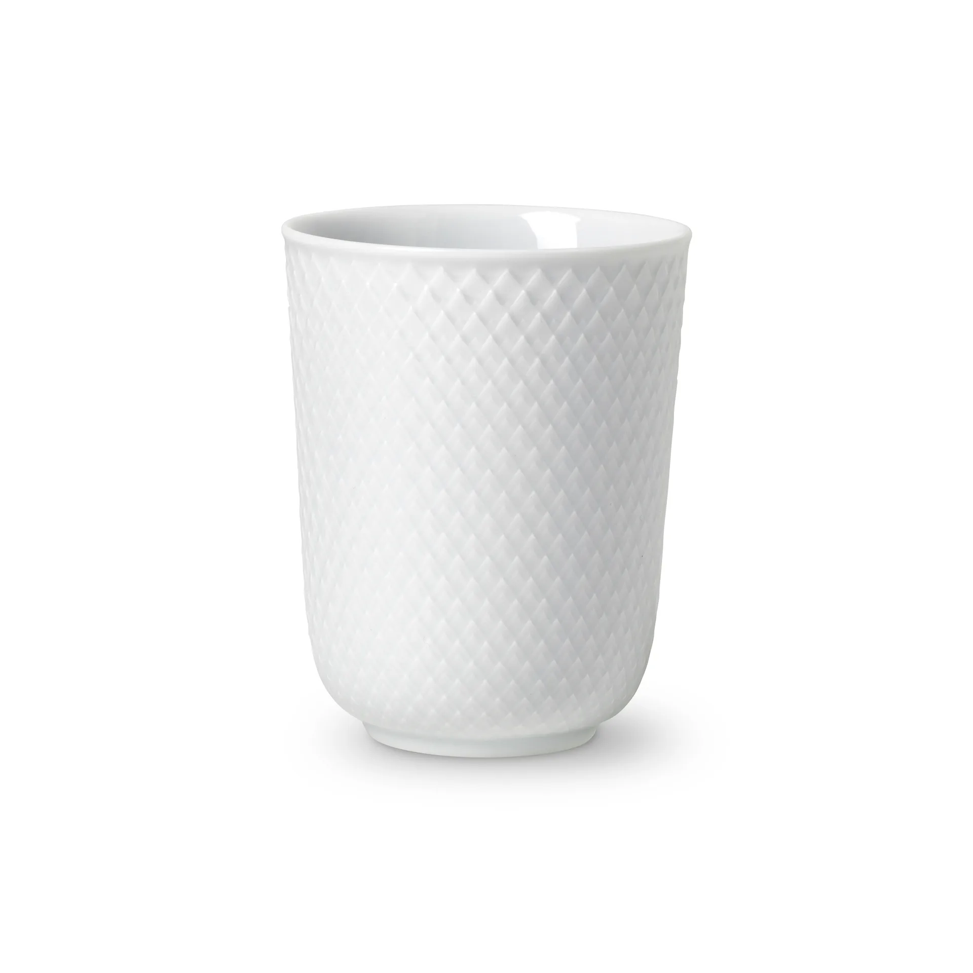 Caneca sem pega Rhombe 33 cl, branco Lyngby Porcelæn