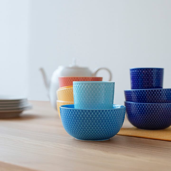 Caneca sem pega Rhombe 33 cl, Turquesa Lyngby Porcelæn