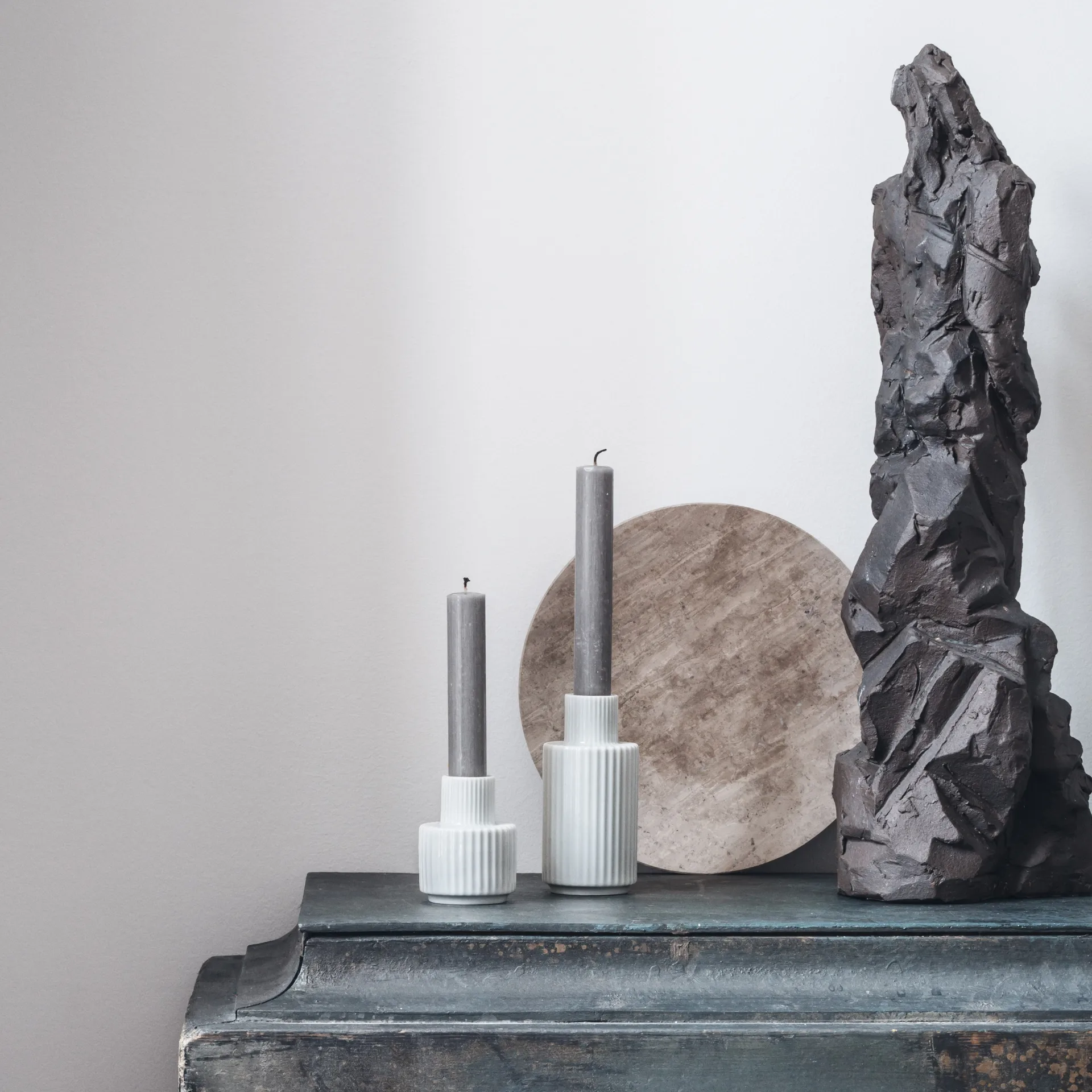 Copo de vela branco Lyngby, 7 cm Lyngby Porcelæn