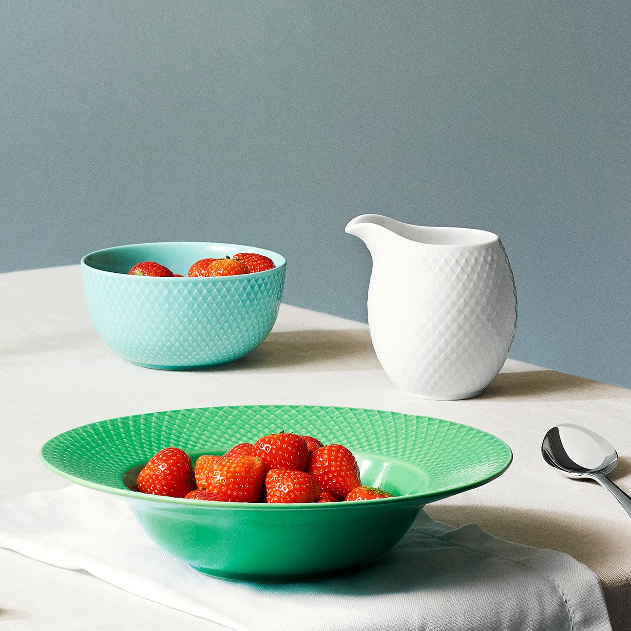 Jarro de leite Rhombe 39 cl, branco Lyngby Porcelæn