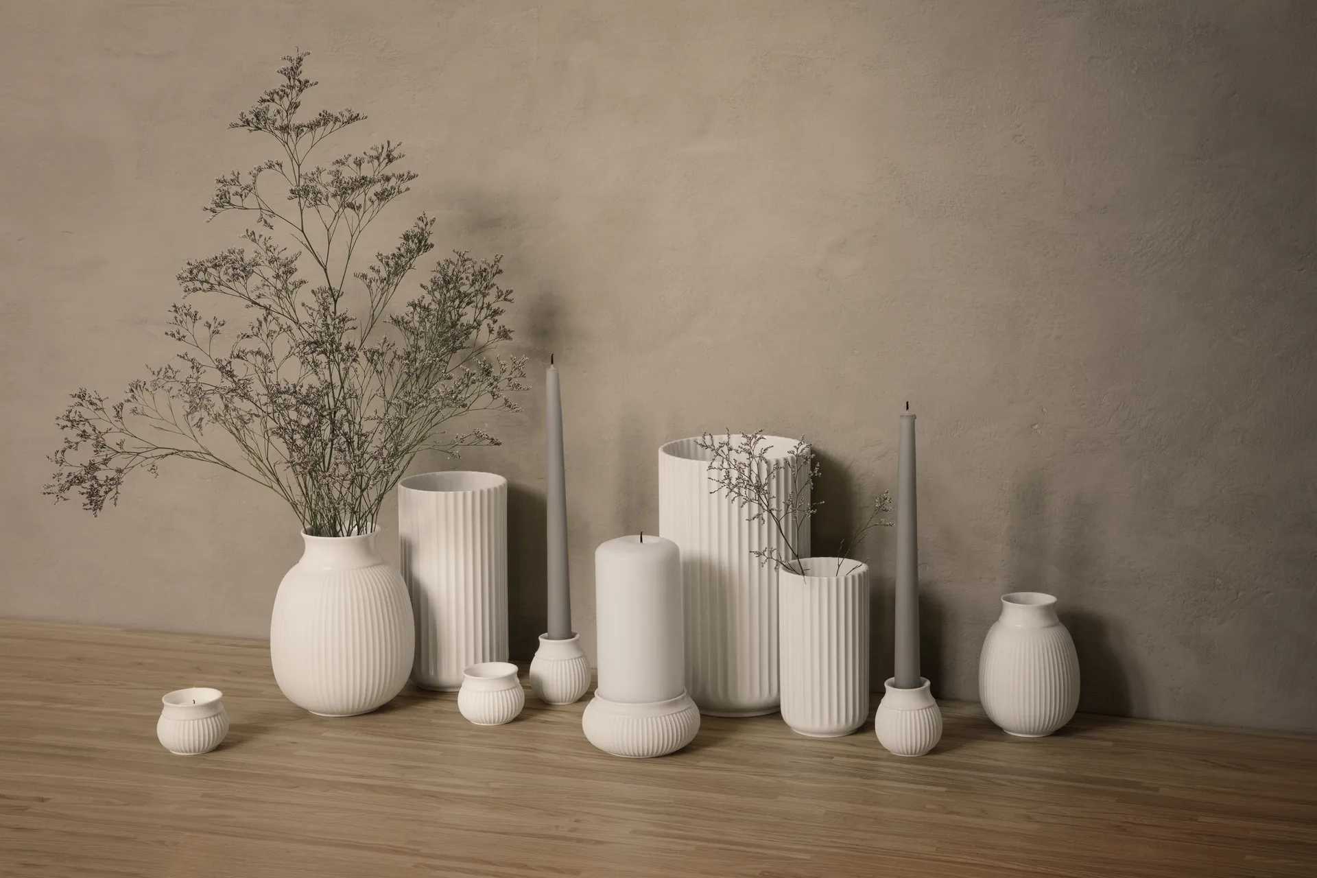 Lanterna Curve Ø6,5 cm, Branco Lyngby Porcelæn