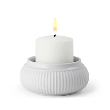 Lanterna Curve Ø6,5 cm - Branco - Lyngby Porcelæn