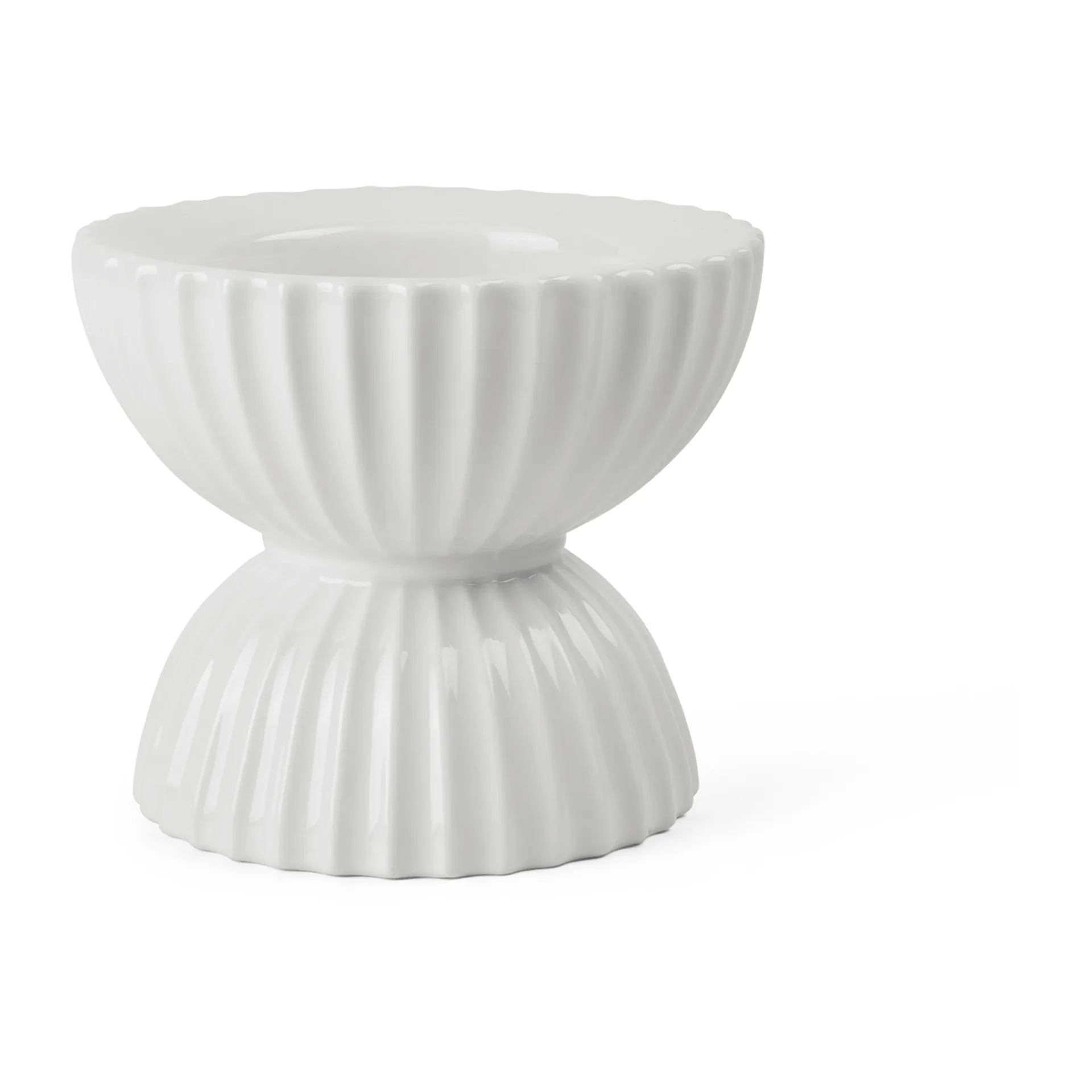 Lyngby Tura block suporte para vela Ø11.5 cm, Branco Lyngby Porcelæn