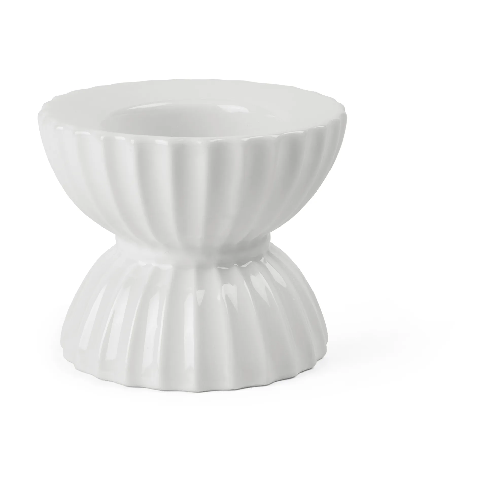 Lyngby Tura suporte de vela Ø8 cm, Branco Lyngby Porcelæn