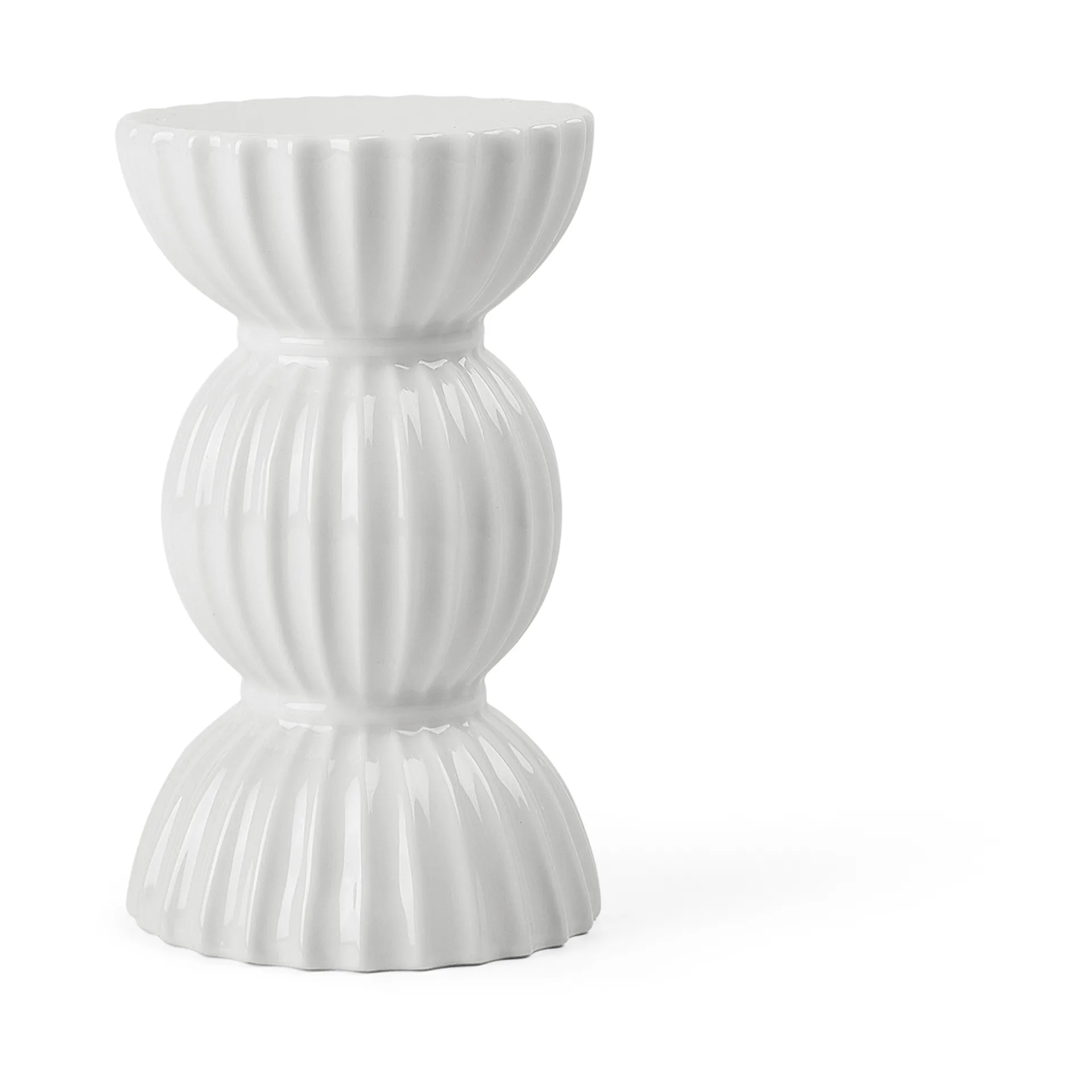 Lyngby Tura suporte para vela 14 cm, Branco Lyngby Porcelæn
