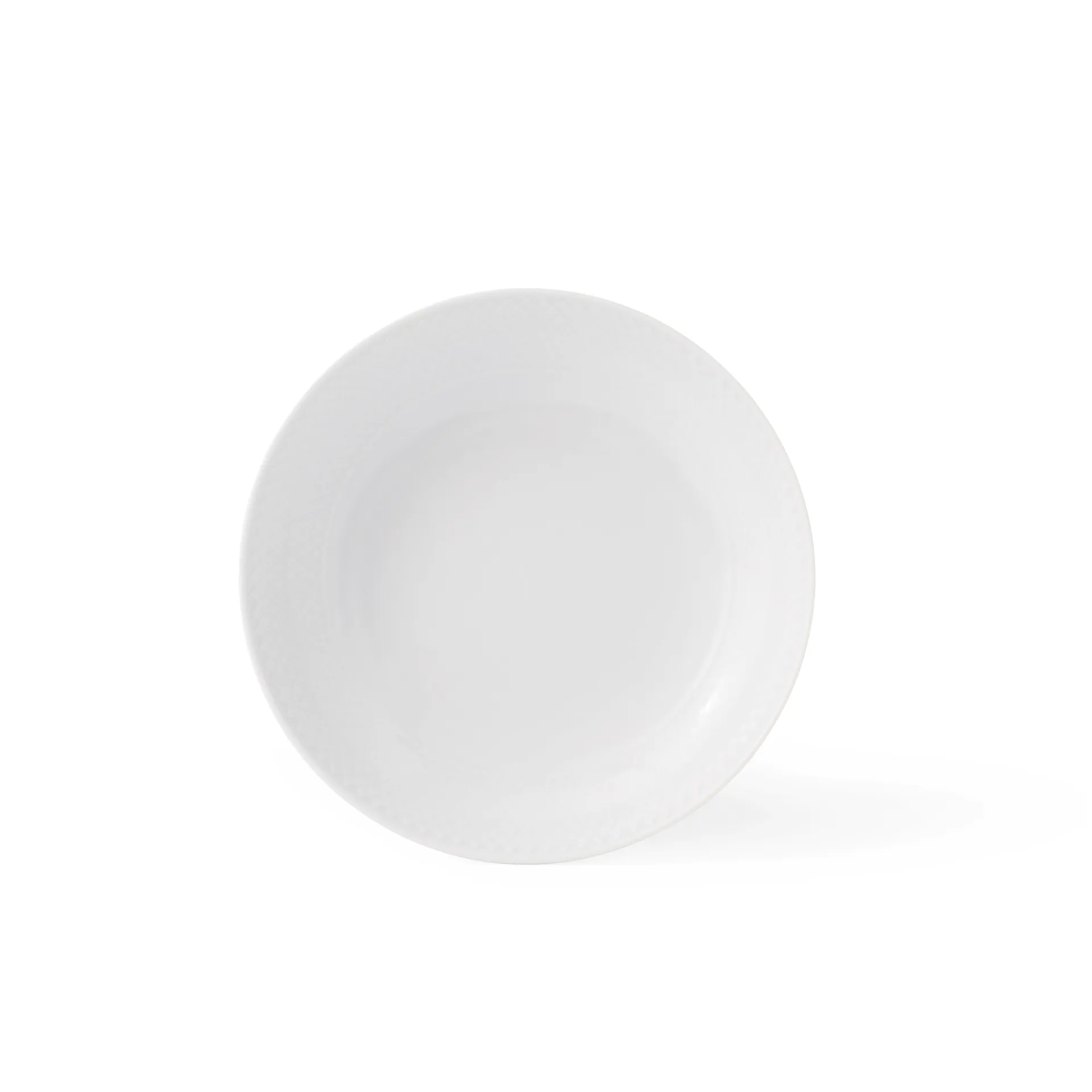Prato fundo branco Rhombe, Ø20 cm Lyngby Porcelæn