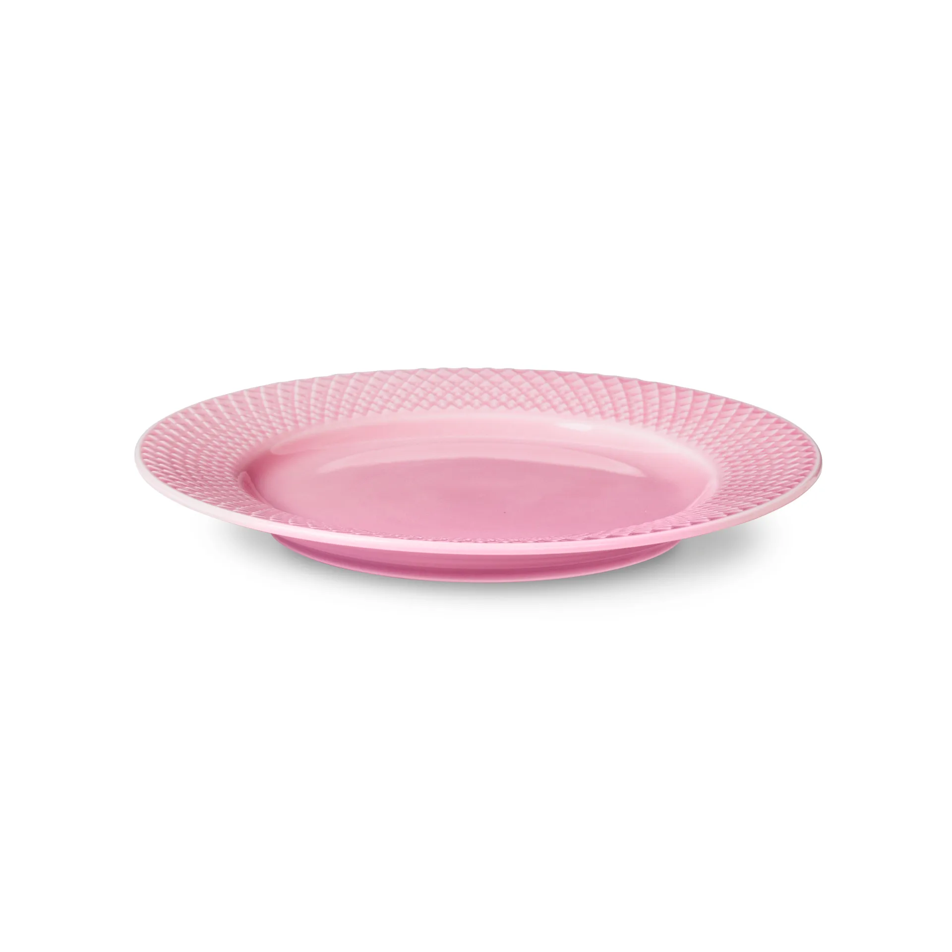 Prato rosa Rhombe, 21 cm Lyngby Porcelæn