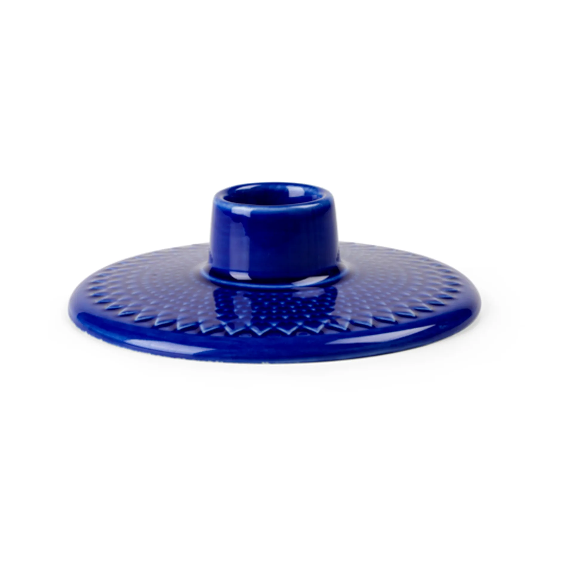 Rhombe porta-vela 3 cm, Azul escuro  Lyngby Porcelæn