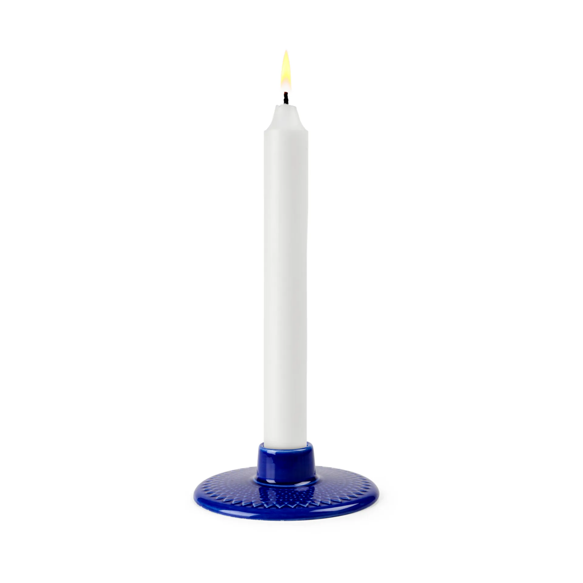 Rhombe porta-vela 3 cm, Azul escuro  Lyngby Porcelæn