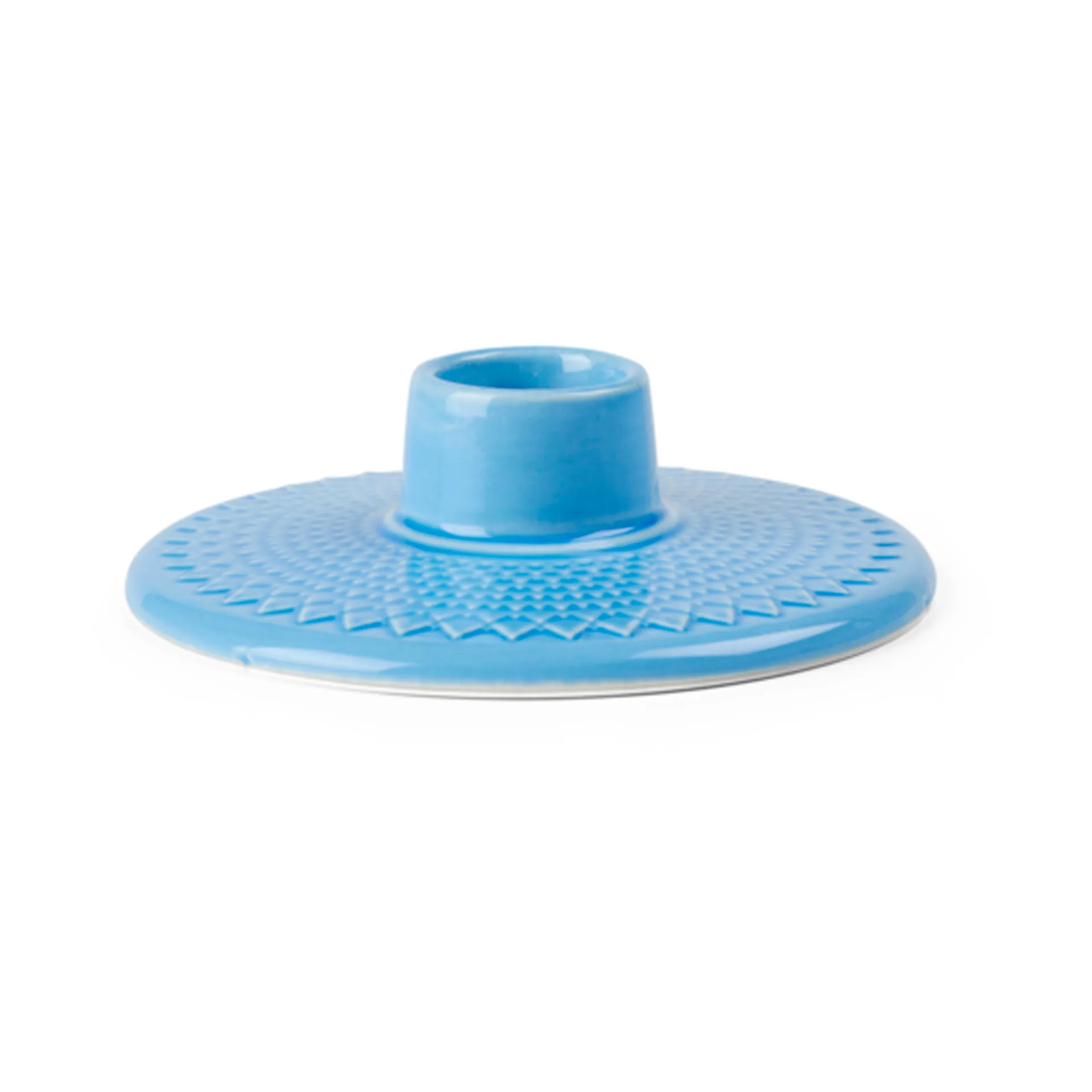 Rhombe porta-vela 3 cm, Azul Lyngby Porcelæn