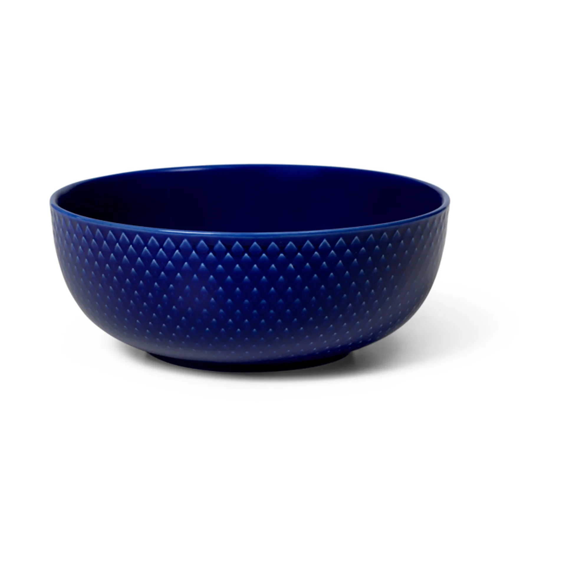 Rhombe tigela Ø15.5 cm, Azul escuro  Lyngby Porcelæn