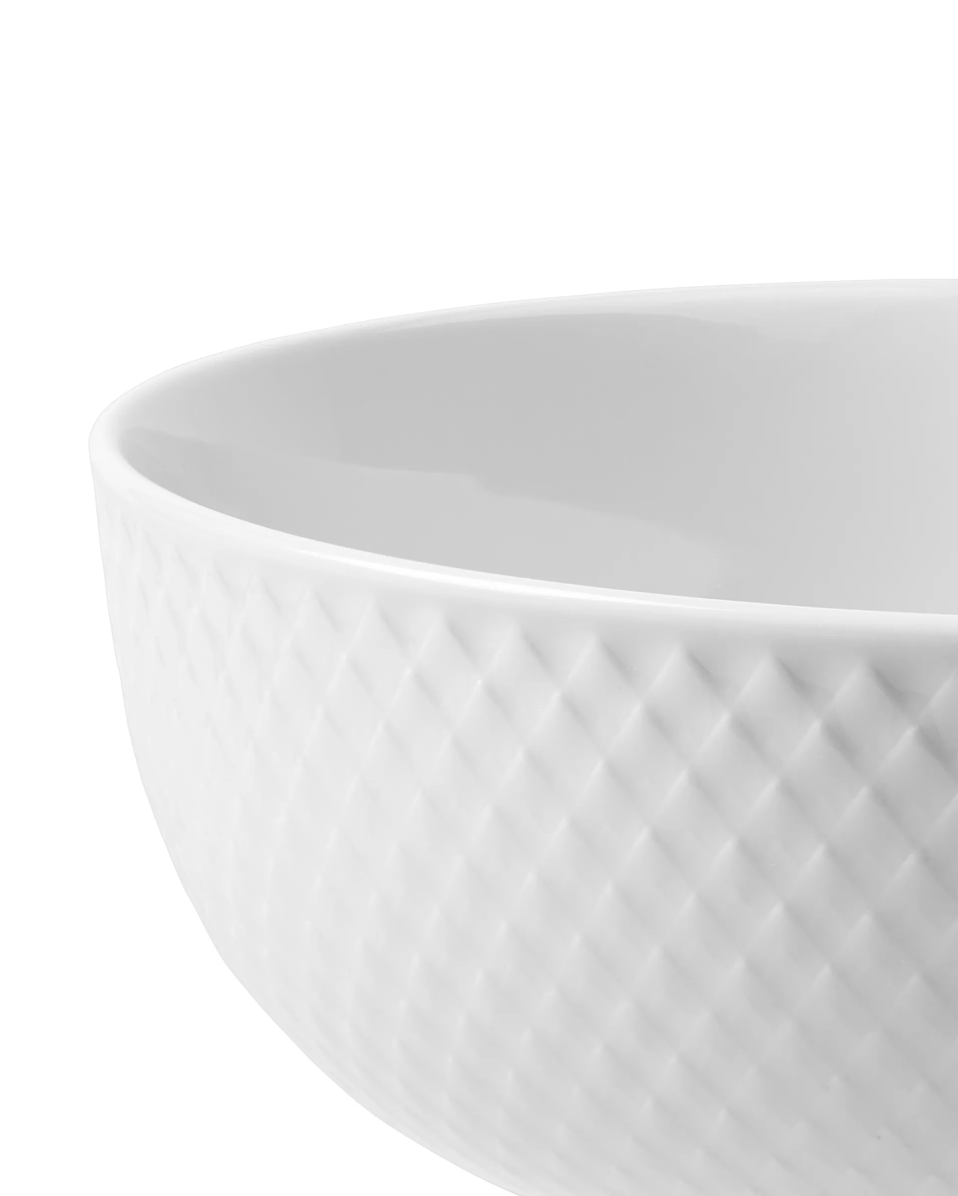 Rhombe tigela Ø15.5 cm, Branco Lyngby Porcelæn