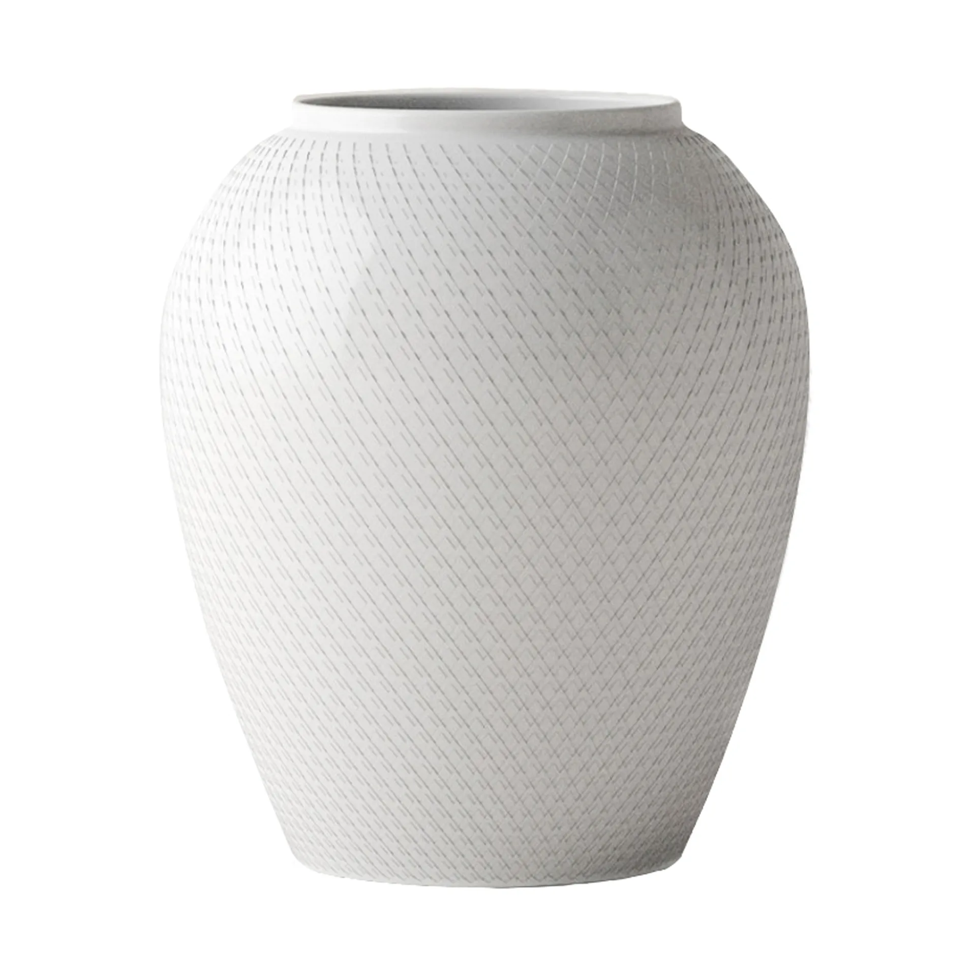 Rhombe vaso Ø21.5 cm, Branco Lyngby Porcelæn