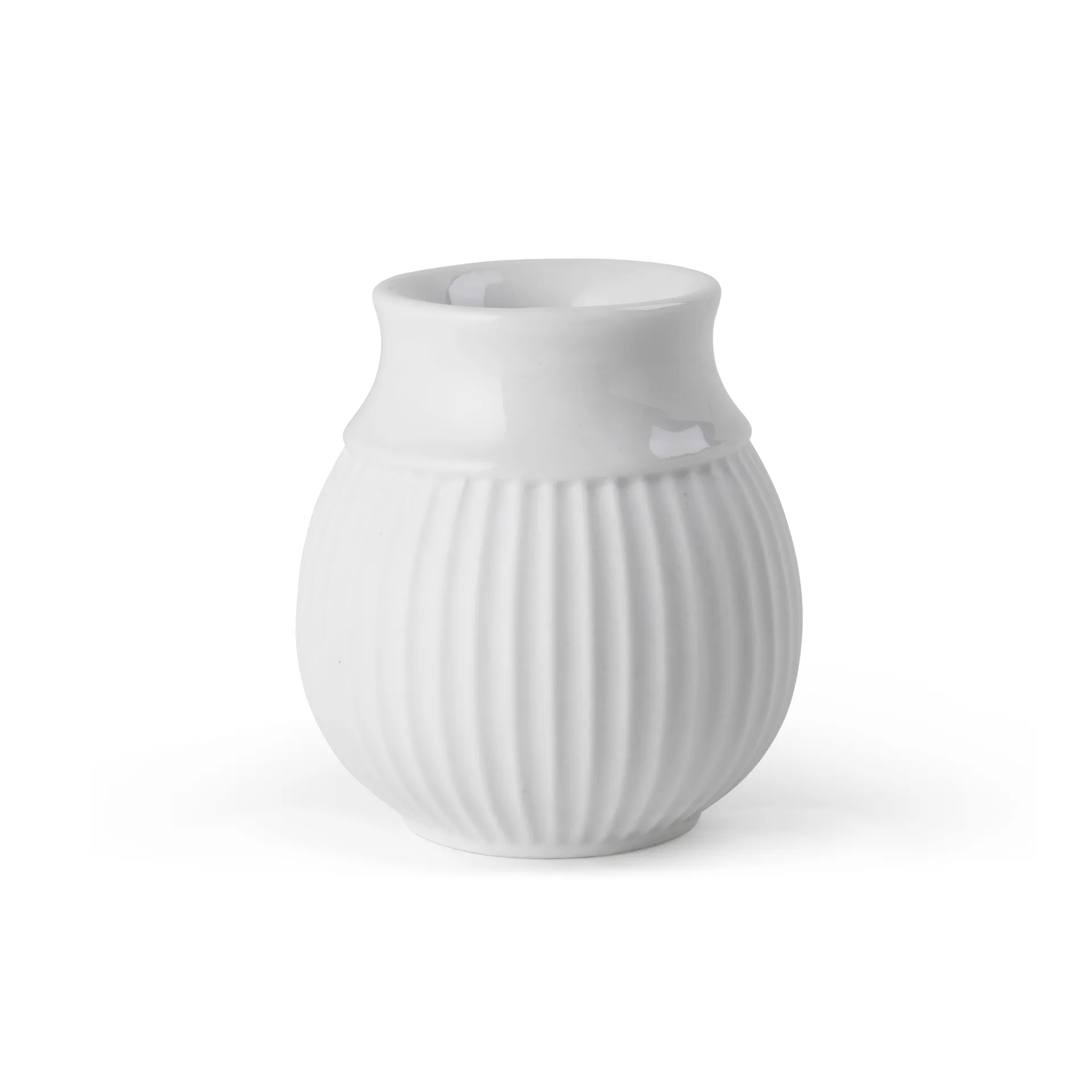Suporte de velas Curve 7 cm, Branco Lyngby Porcelæn