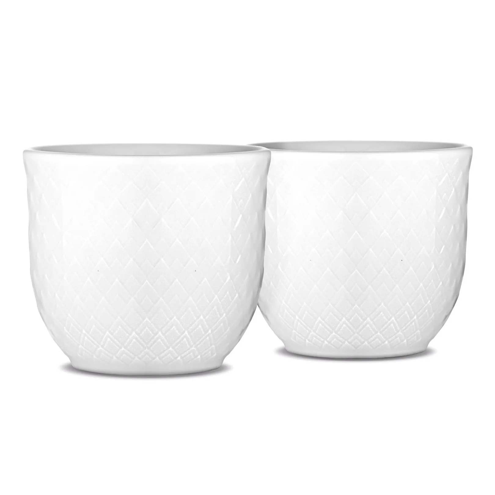 Suporte para ovos Rhombe conjunto de 2, branco Lyngby Porcelæn