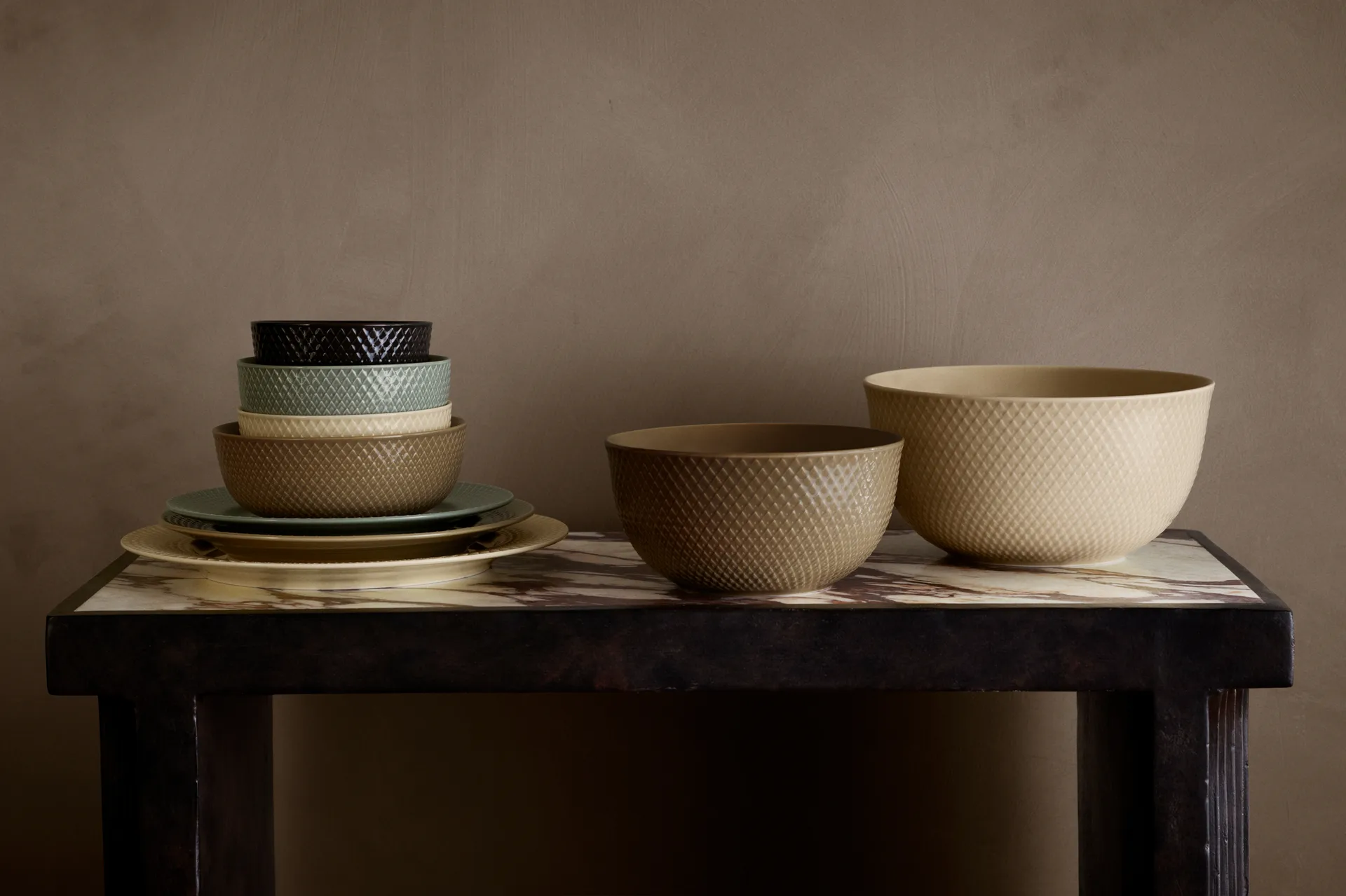 Taça de servir Rhombe Ø17,5 cm, Clay Lyngby Porcelæn