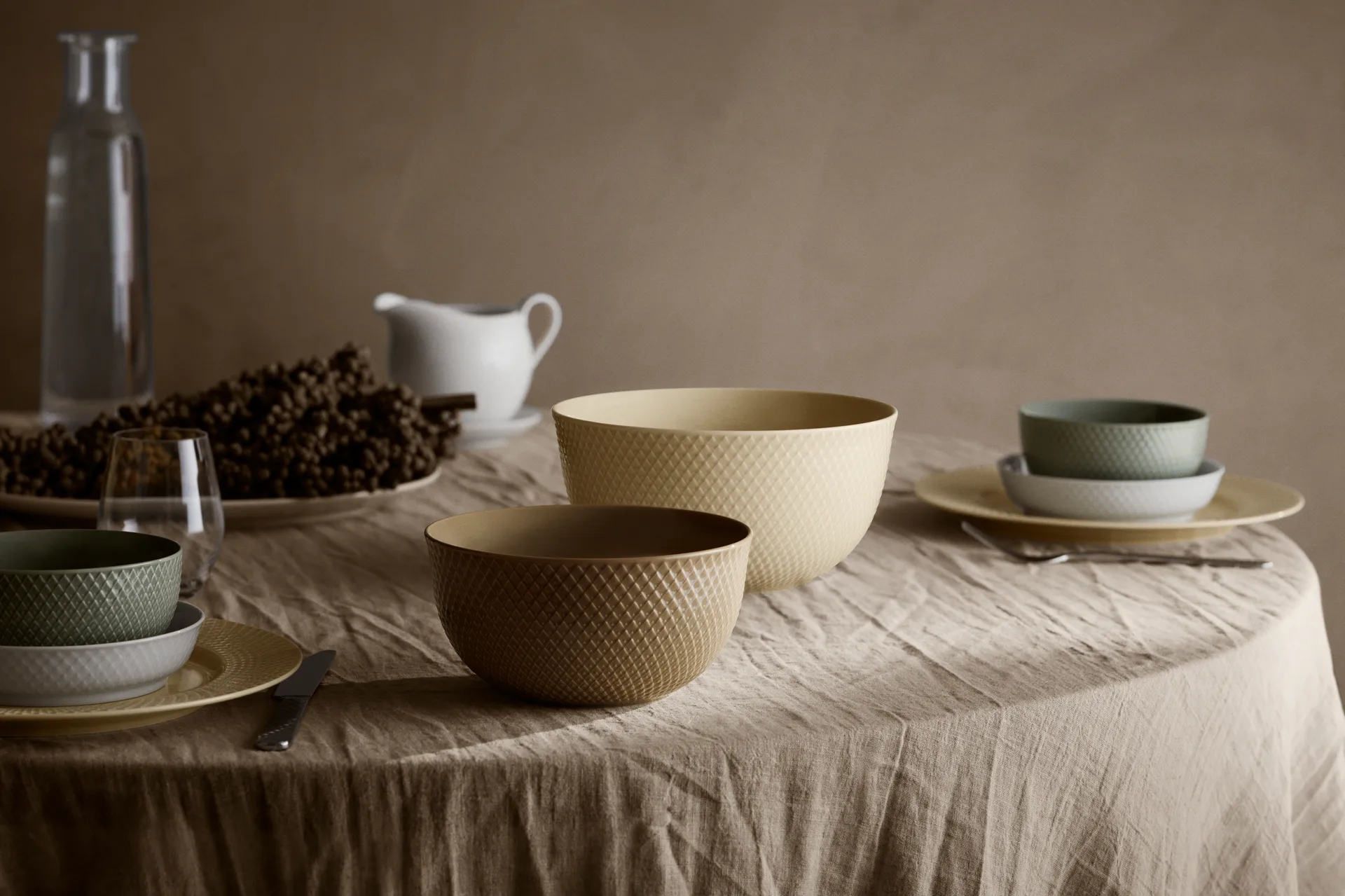 Taça de servir Rhombe Ø17,5 cm, Clay Lyngby Porcelæn