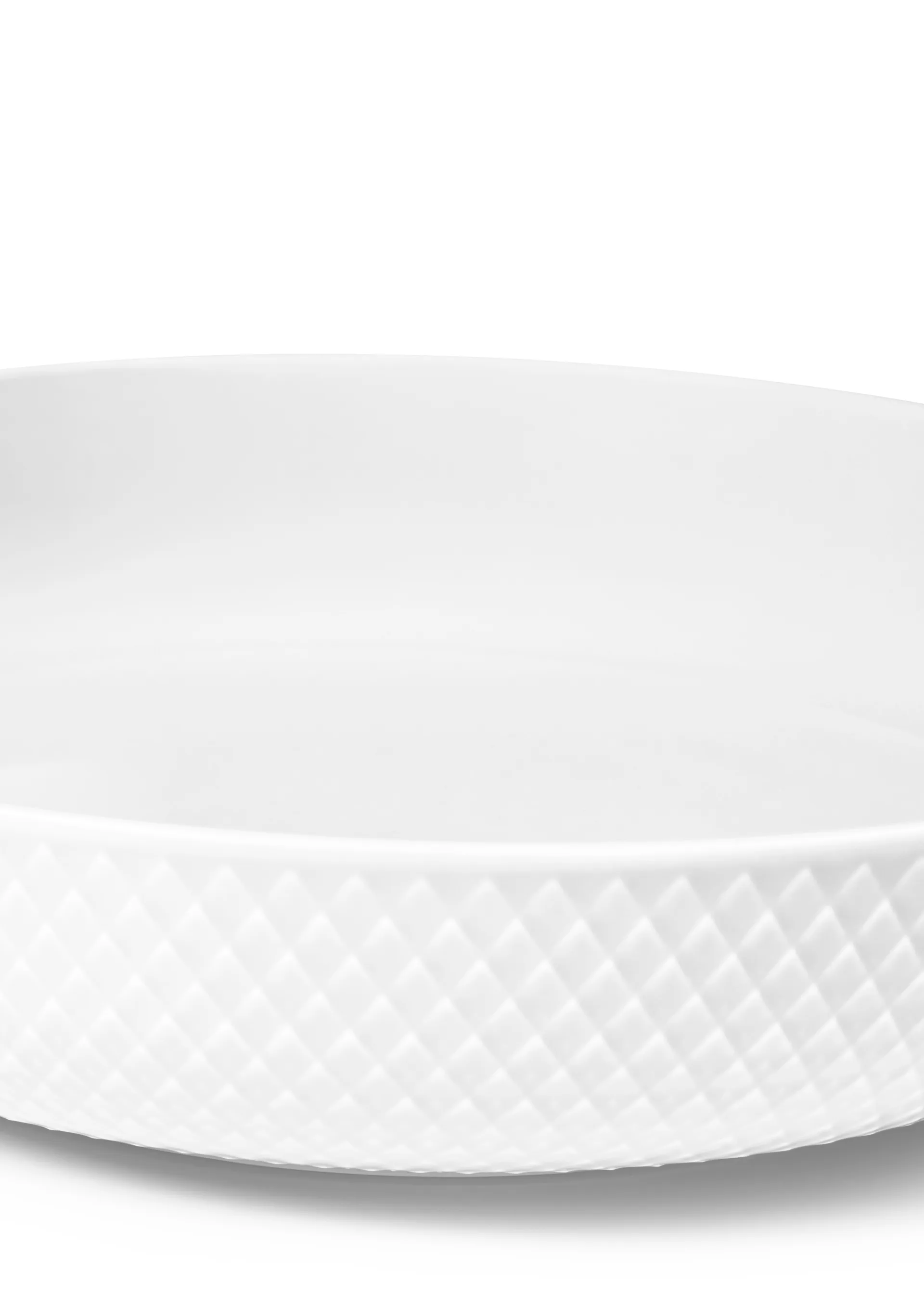 Tigela de Servir Rhombe Ø28 cm, Branco Lyngby Porcelæn