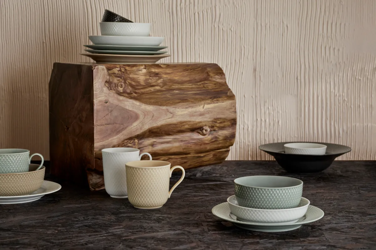 Tigela Rhombe Earth Ø15,5 cm, Clay Lyngby Porcelæn