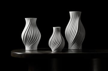 Twist vaso 25 cm - Branco - Lyngby Porcelæn