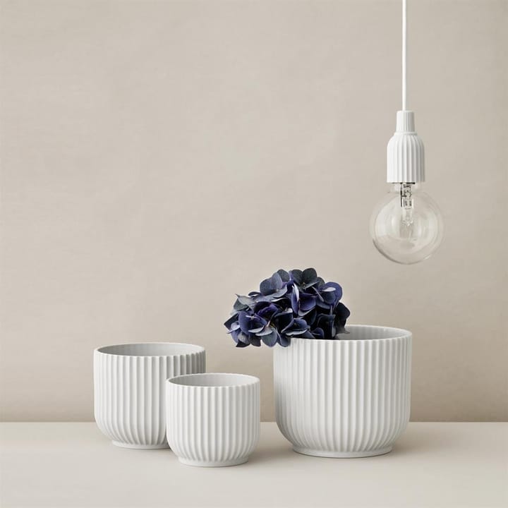 Vaso de flores branco Lyngby, Ø11,5 cm Lyngby Porcelæn