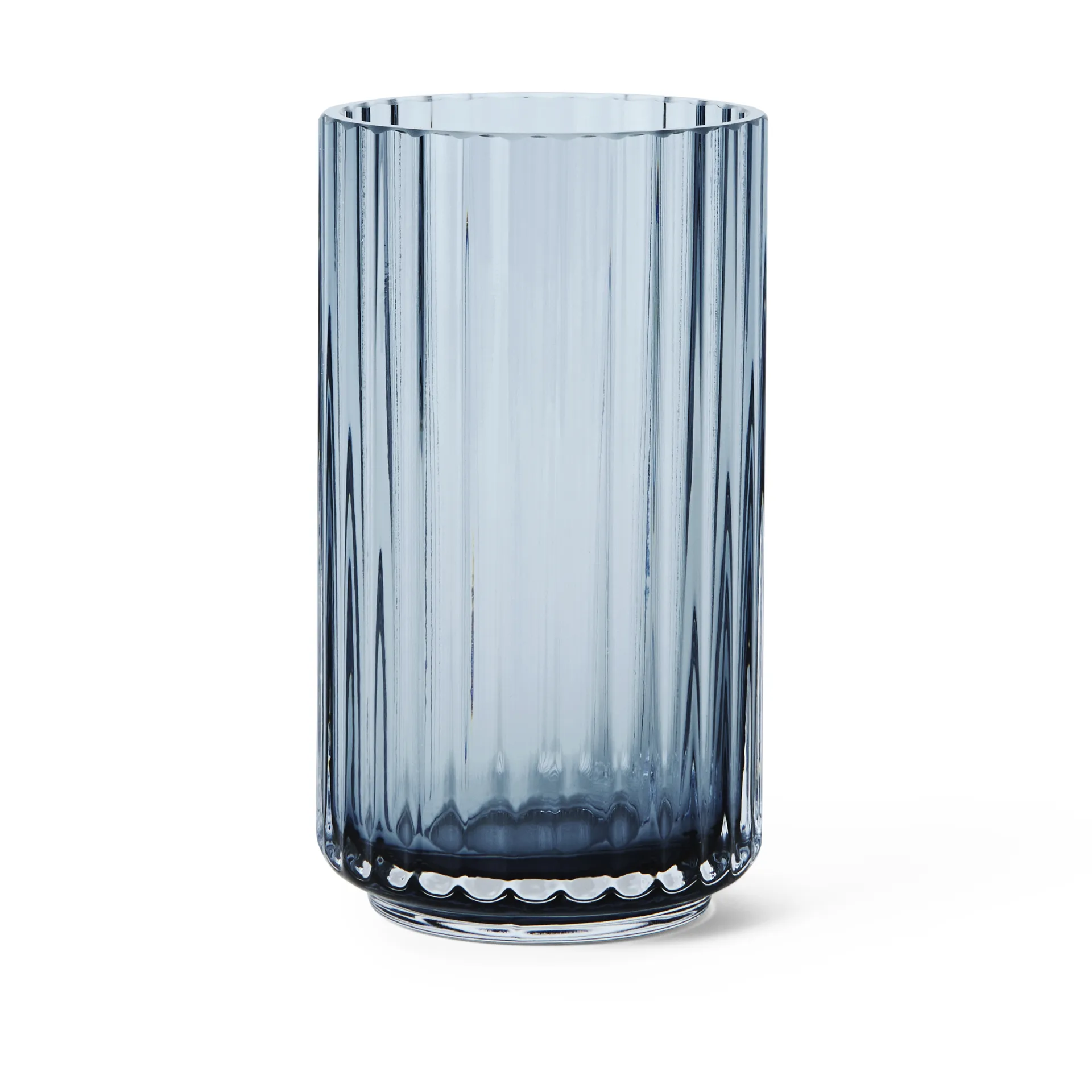 Vaso de vidro, azul escuro Lyngby, 12.5 cm Lyngby Porcelæn