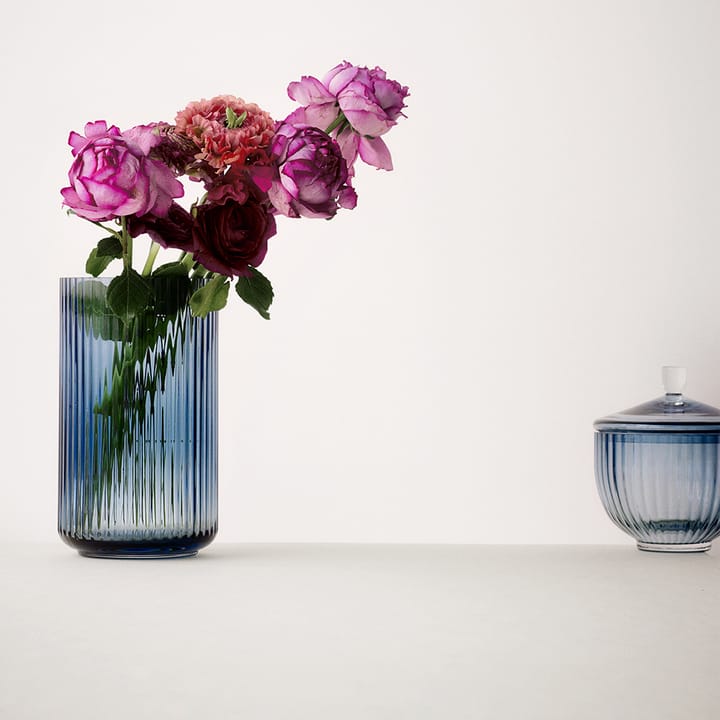 Vaso de vidro, azul escuro Lyngby - 38 cm - Lyngby Porcelæn