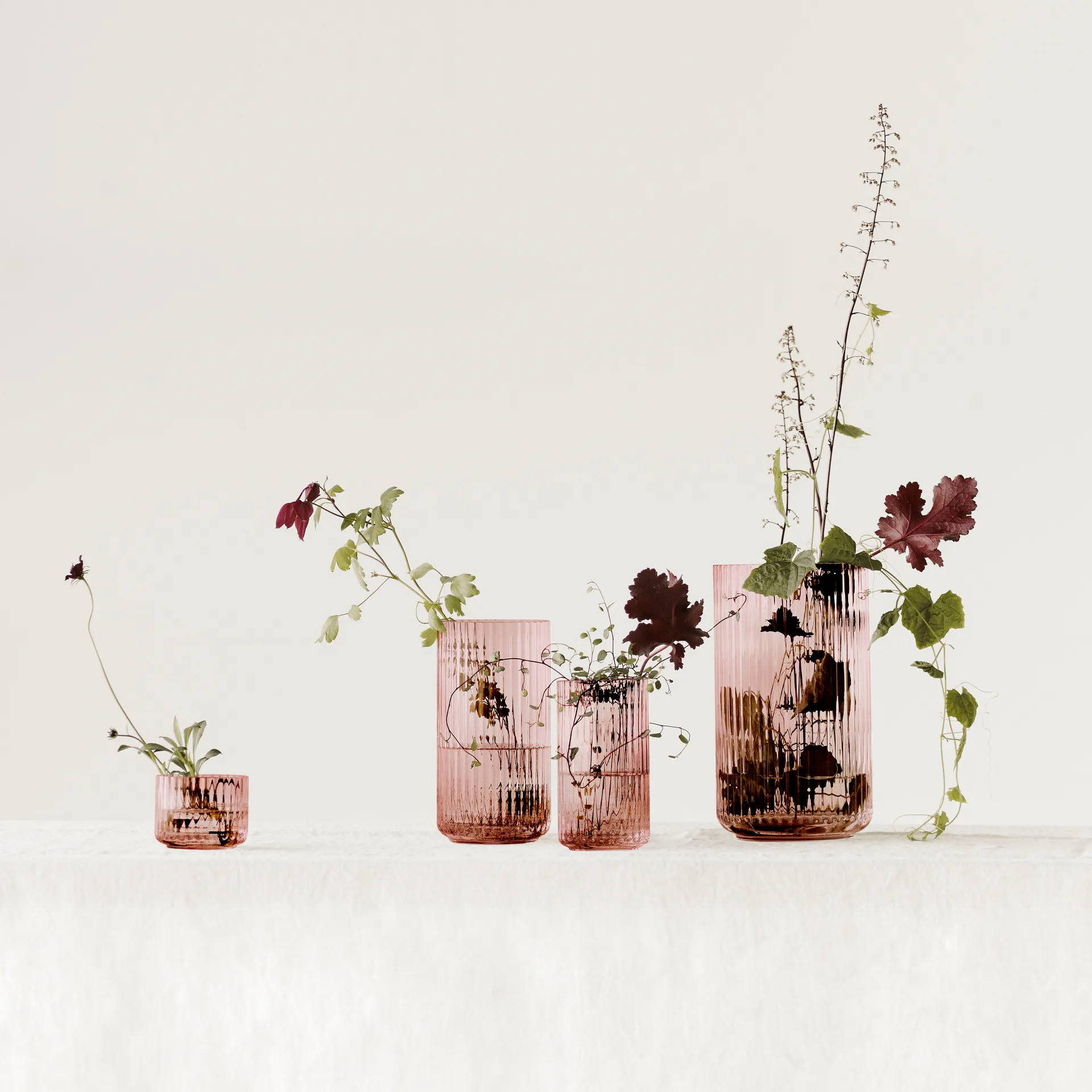 Vaso de vidro, bordô Lyngby, 20 cm Lyngby Porcelæn
