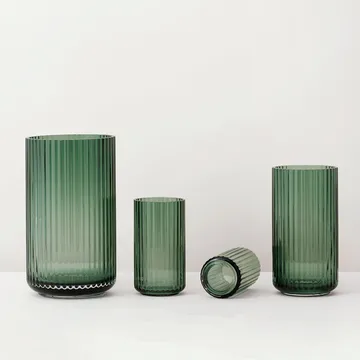 Vaso de vidro, Copenhagen green Lyngby - 38 cm - Lyngby Porcelæn