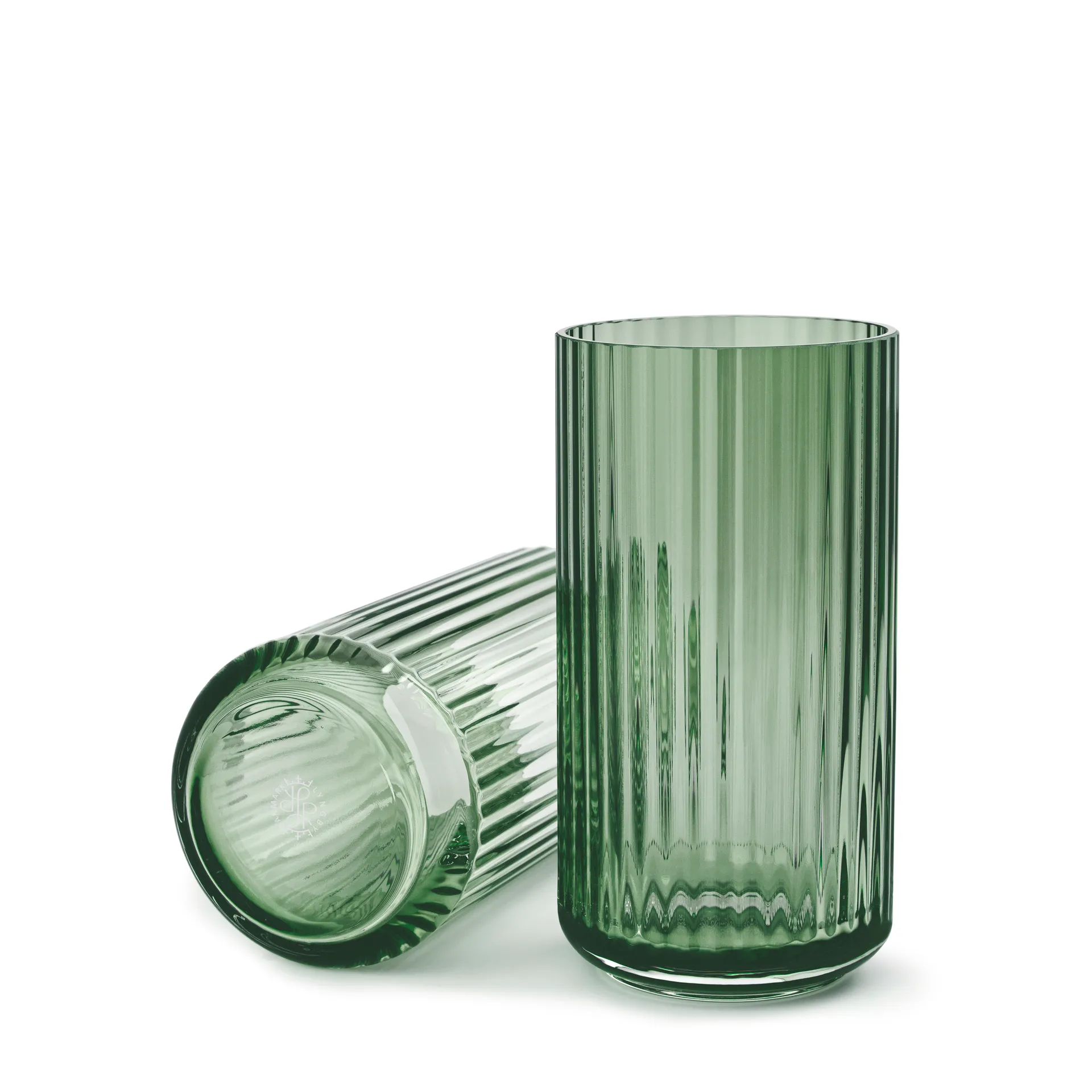 Vaso de vidro, verde Lyngby, 20 cm Lyngby Porcelæn