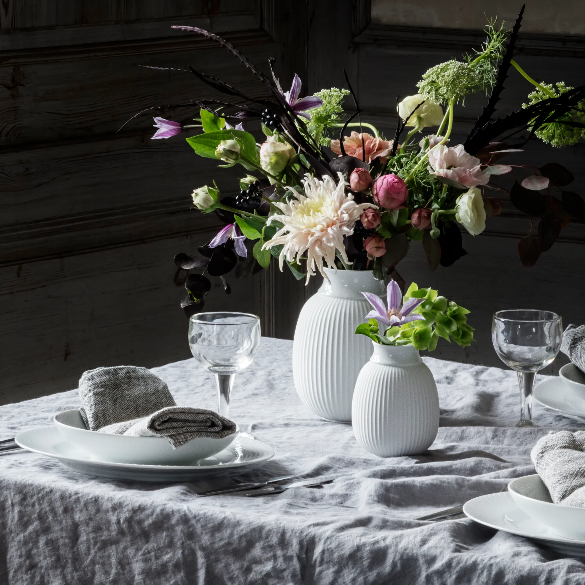 Vaso Lyngby Curve 12 cm, Branco Lyngby Porcelæn
