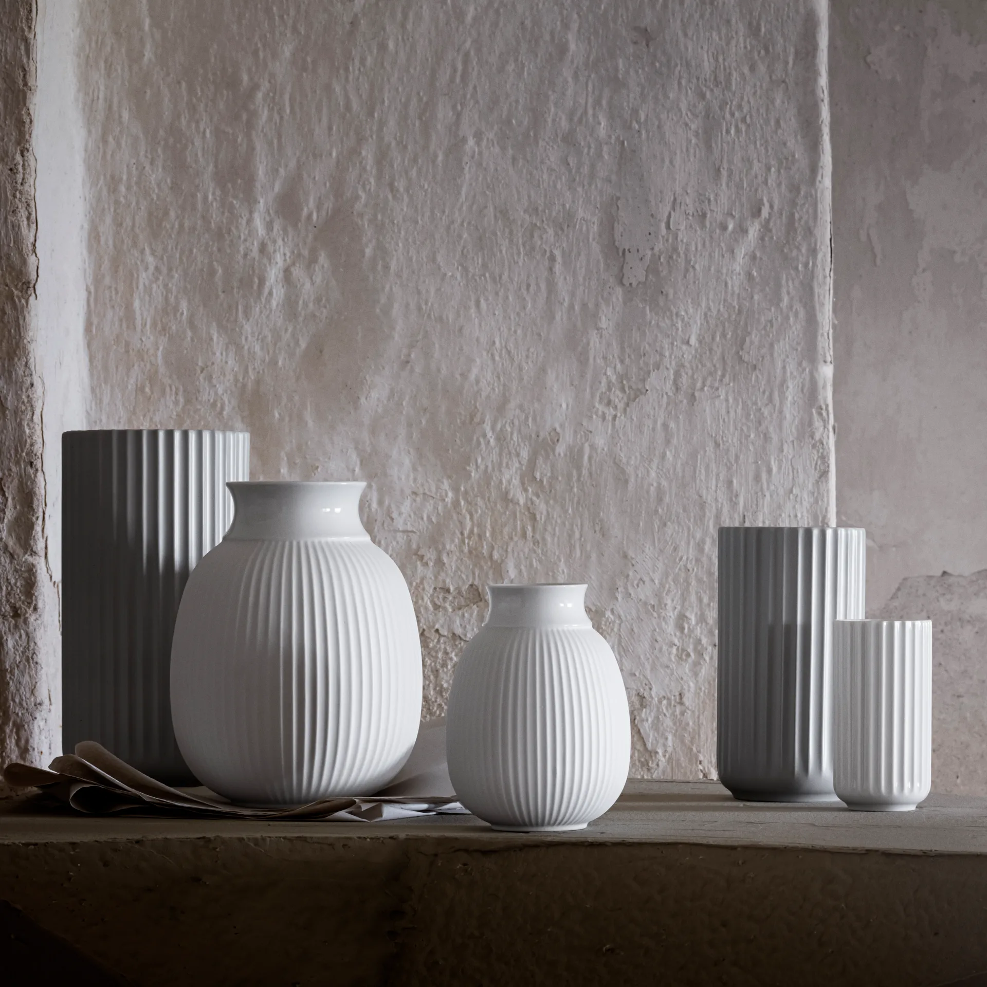 Vaso Lyngby Curve 12 cm, Branco Lyngby Porcelæn