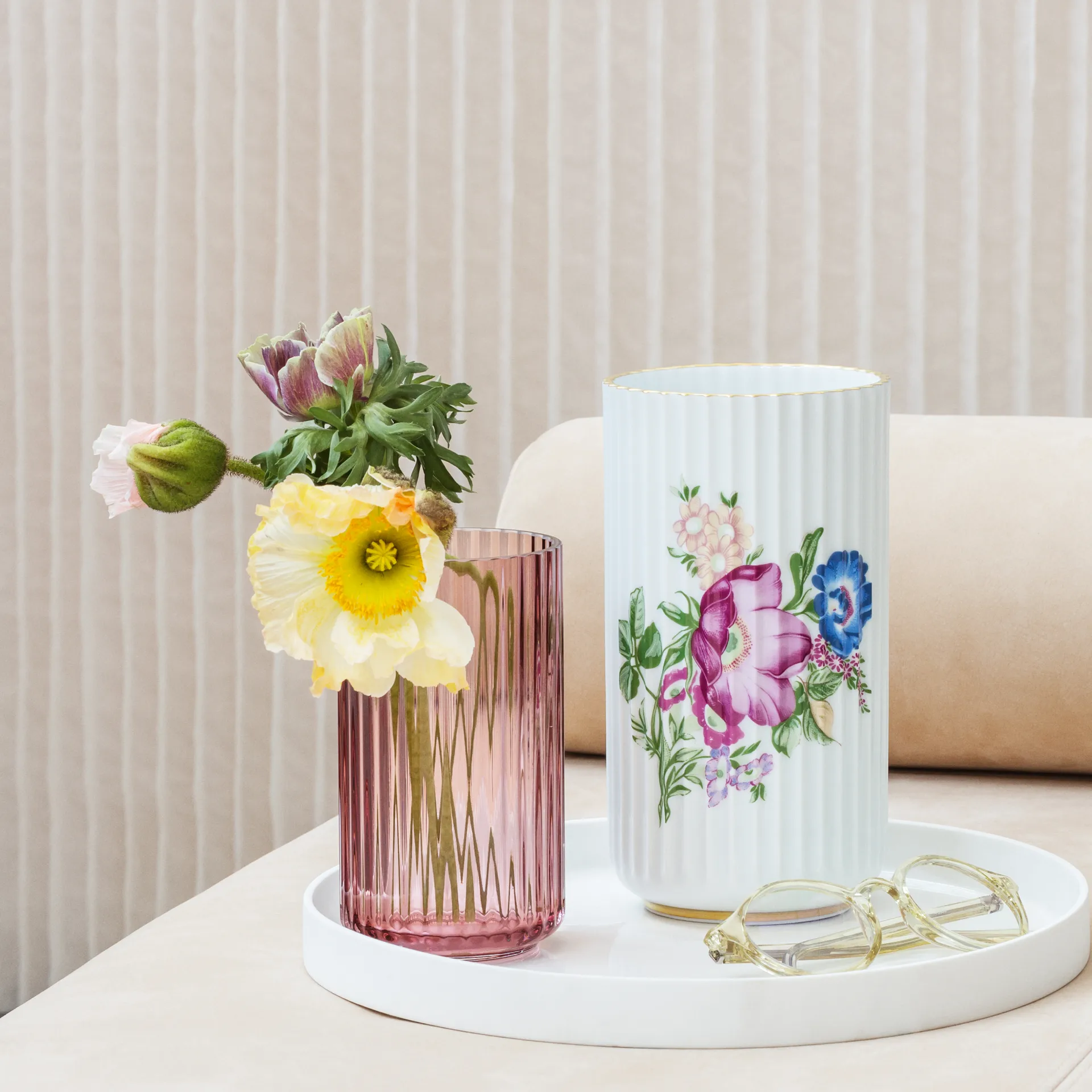 Vaso Lyngby, Verde, 25 cm Lyngby Porcelæn