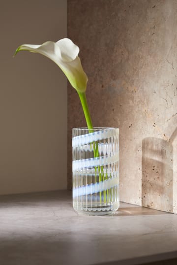 Vaso Lyngby - White swirl, 15,5 cm - Lyngby Porcelæn