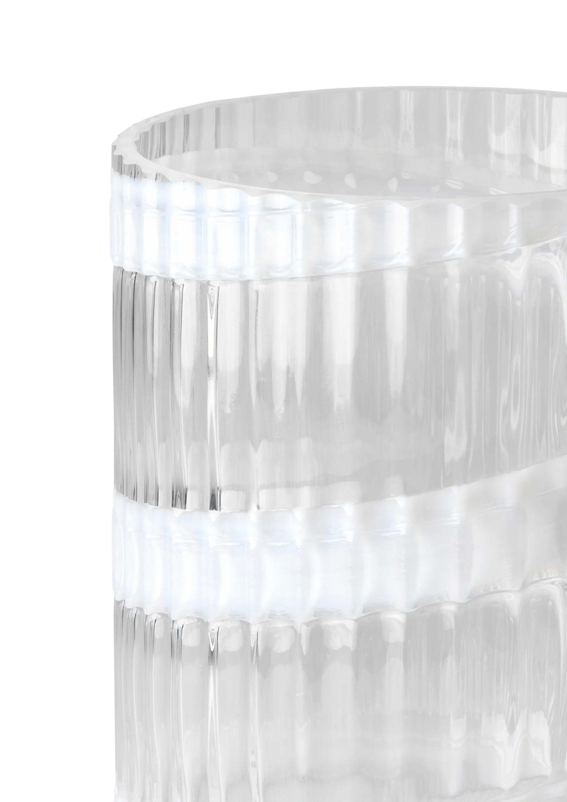 Vaso Lyngby, White swirl, 20,5 cm Lyngby Porcelæn